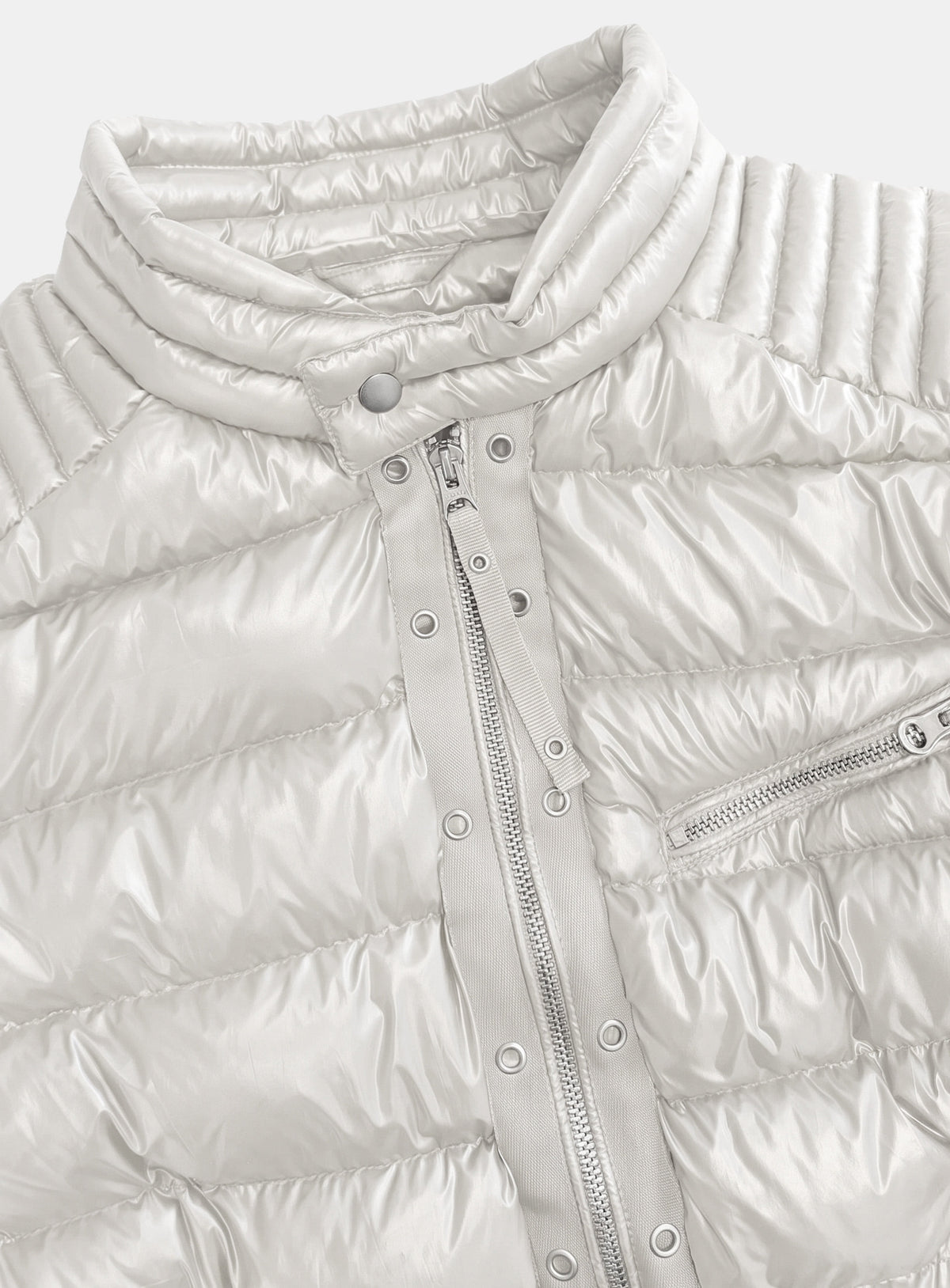 [﻿PREORDER] [w-jkt26-089] Viper 411 Midweight Biker Puffer V2 – White