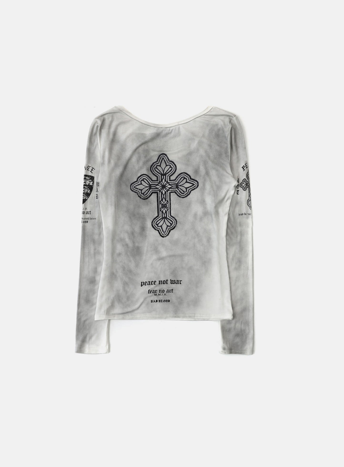 PEACE NOT WAR Loose Fit Tee - Dusty White