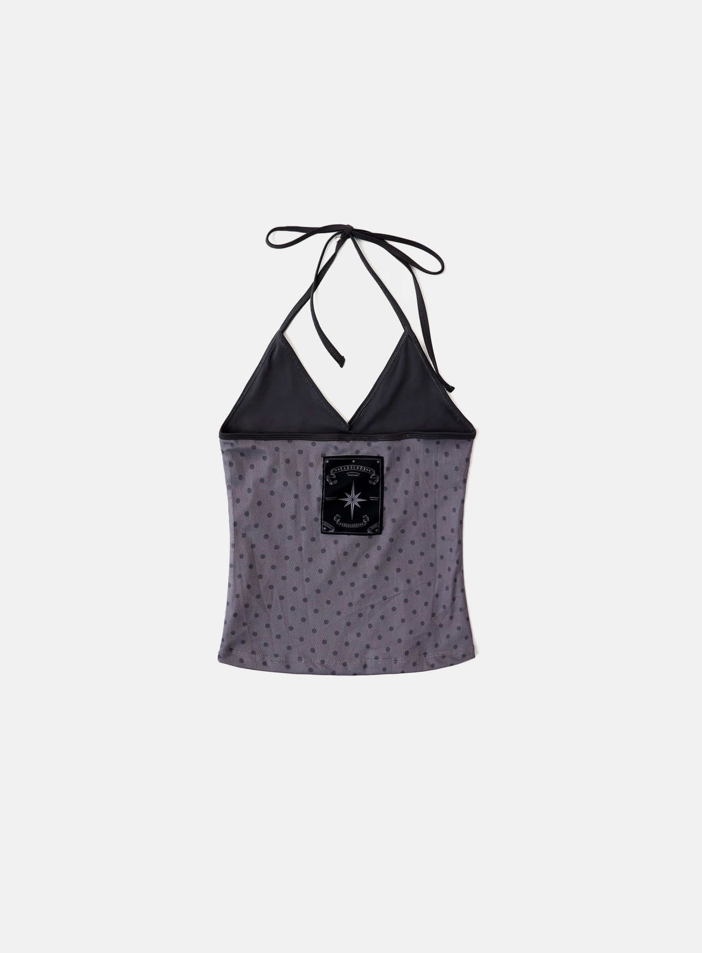 [AQUA] Splash Dot Halter Tank - Grey
