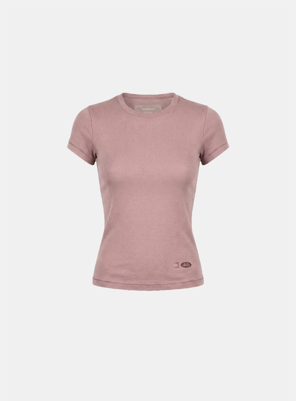 [w-tee26-069] BS Cotton Jersey Fitted Short Sleeve T-Shirt - Pink