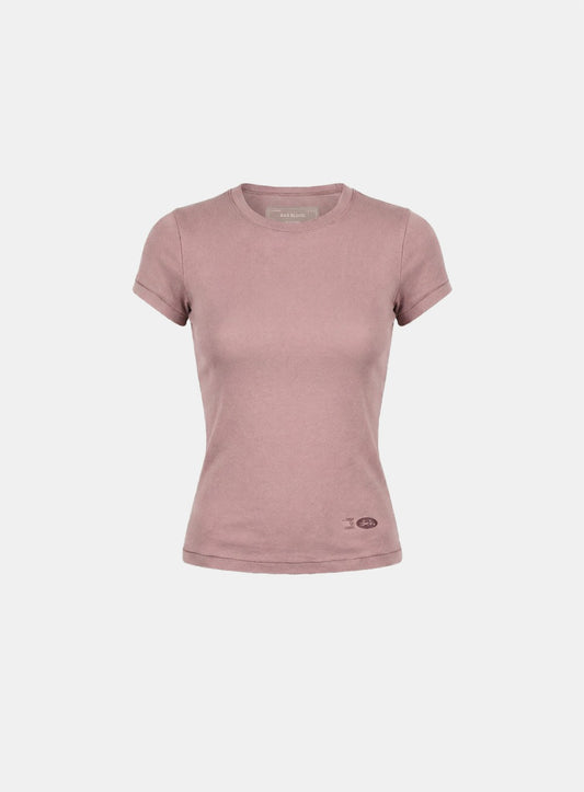 [w-tee26-069] BS Cotton Jersey Fitted Short Sleeve T-Shirt - Pink