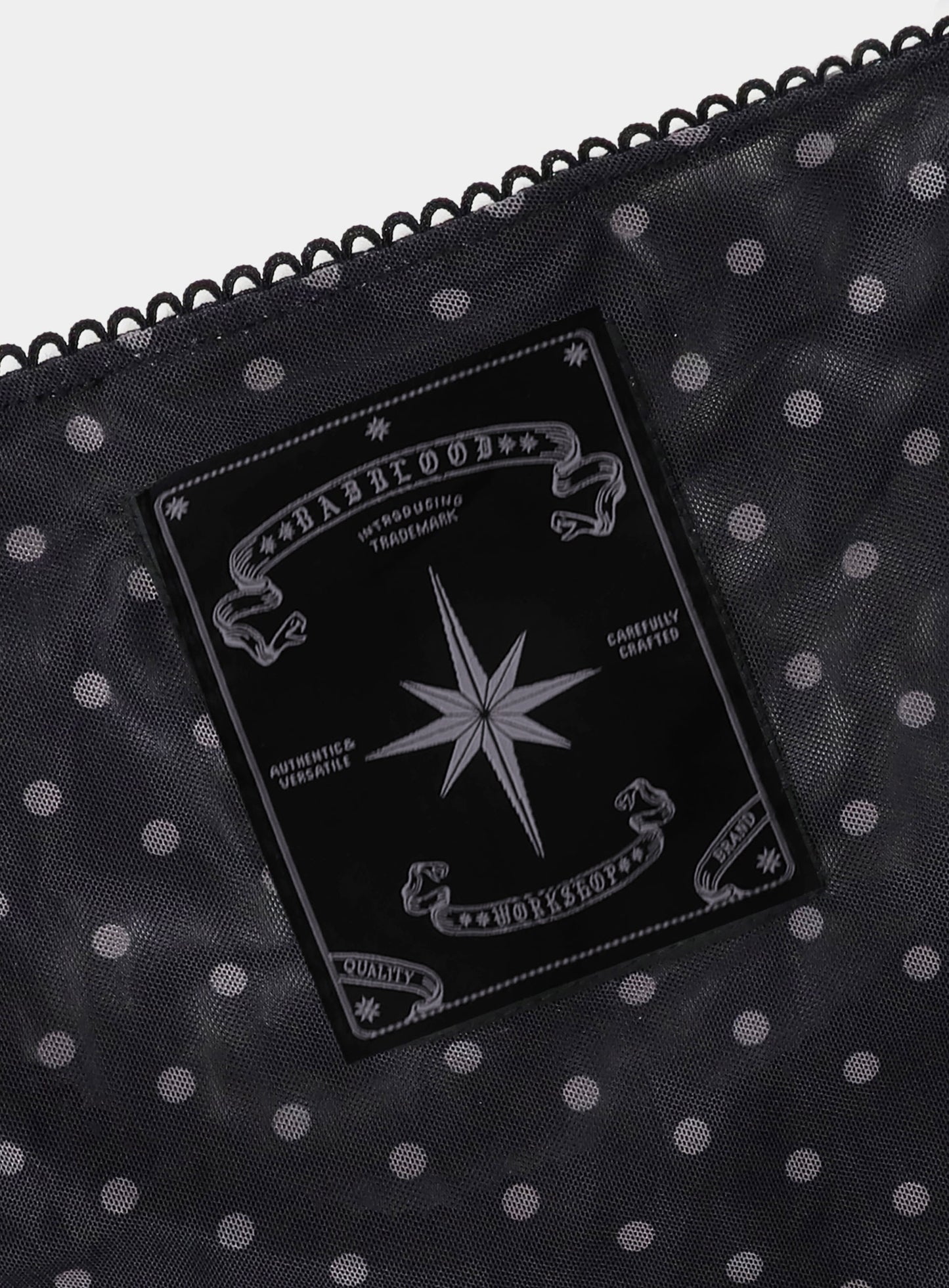 [AQUA] Splash Dot Round Cardigan - Black
