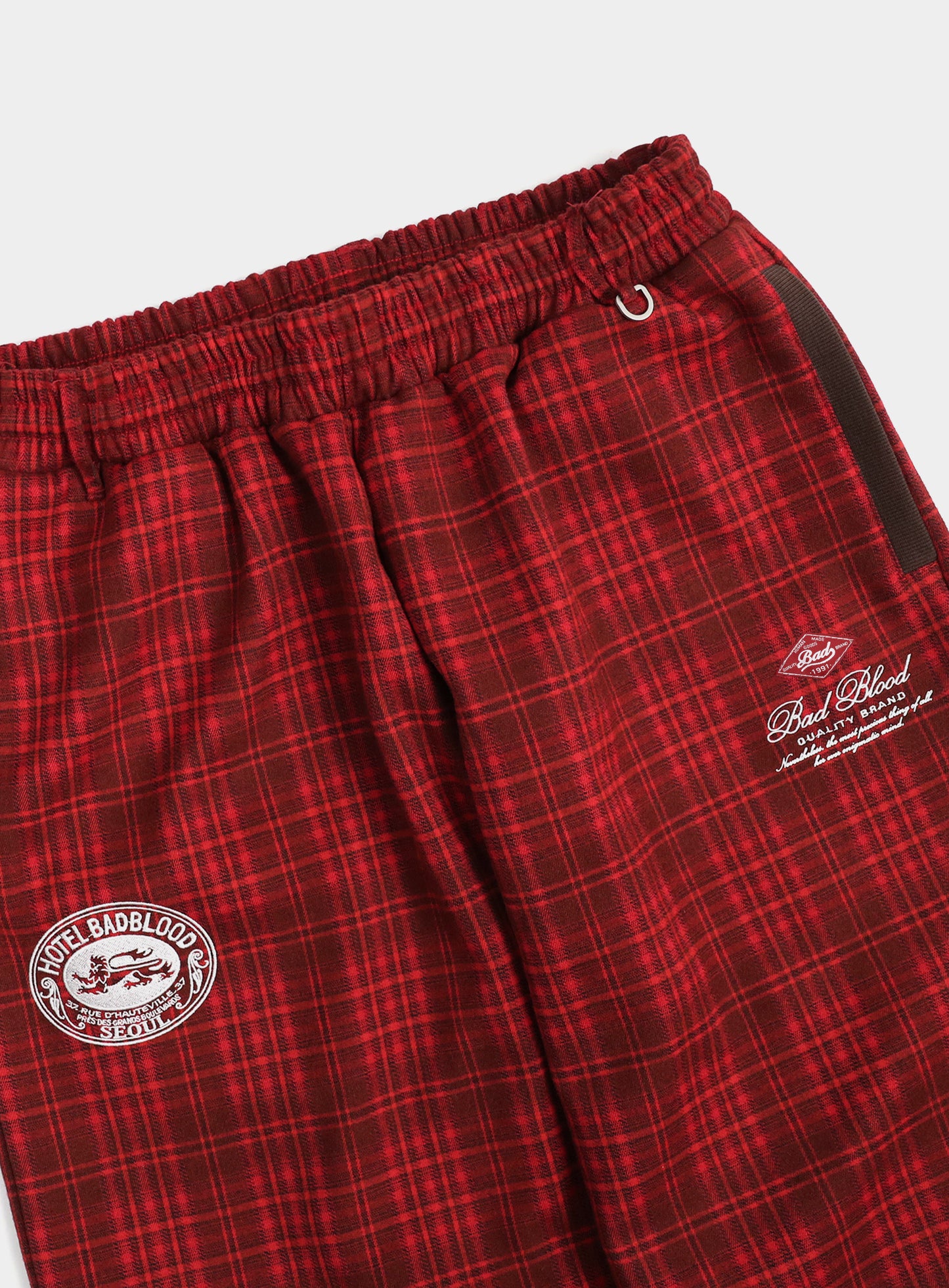Classic Check 2 Way Jogger Trousers - Red