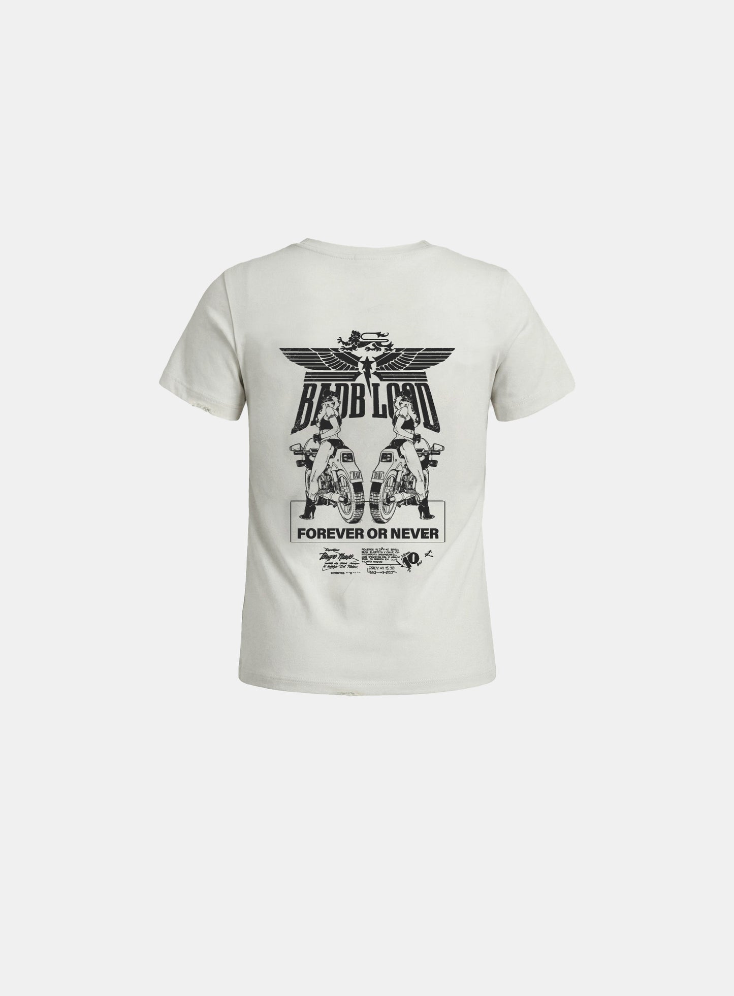 [w-tee26-175] Aero Rider Squad Short Sleeve T-Shirt - White