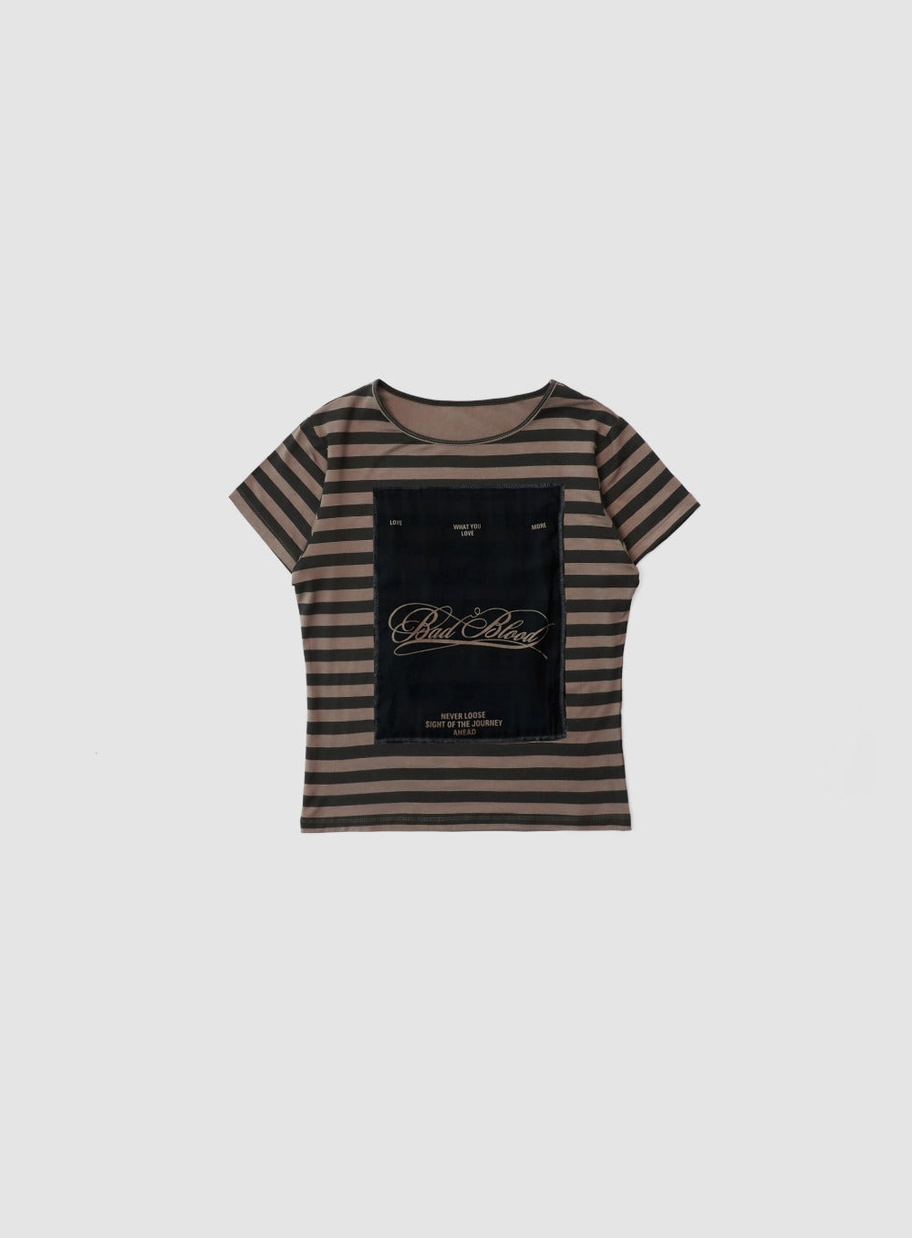 Dark Classic Stripe T-Shirt - Tobacco/Brown