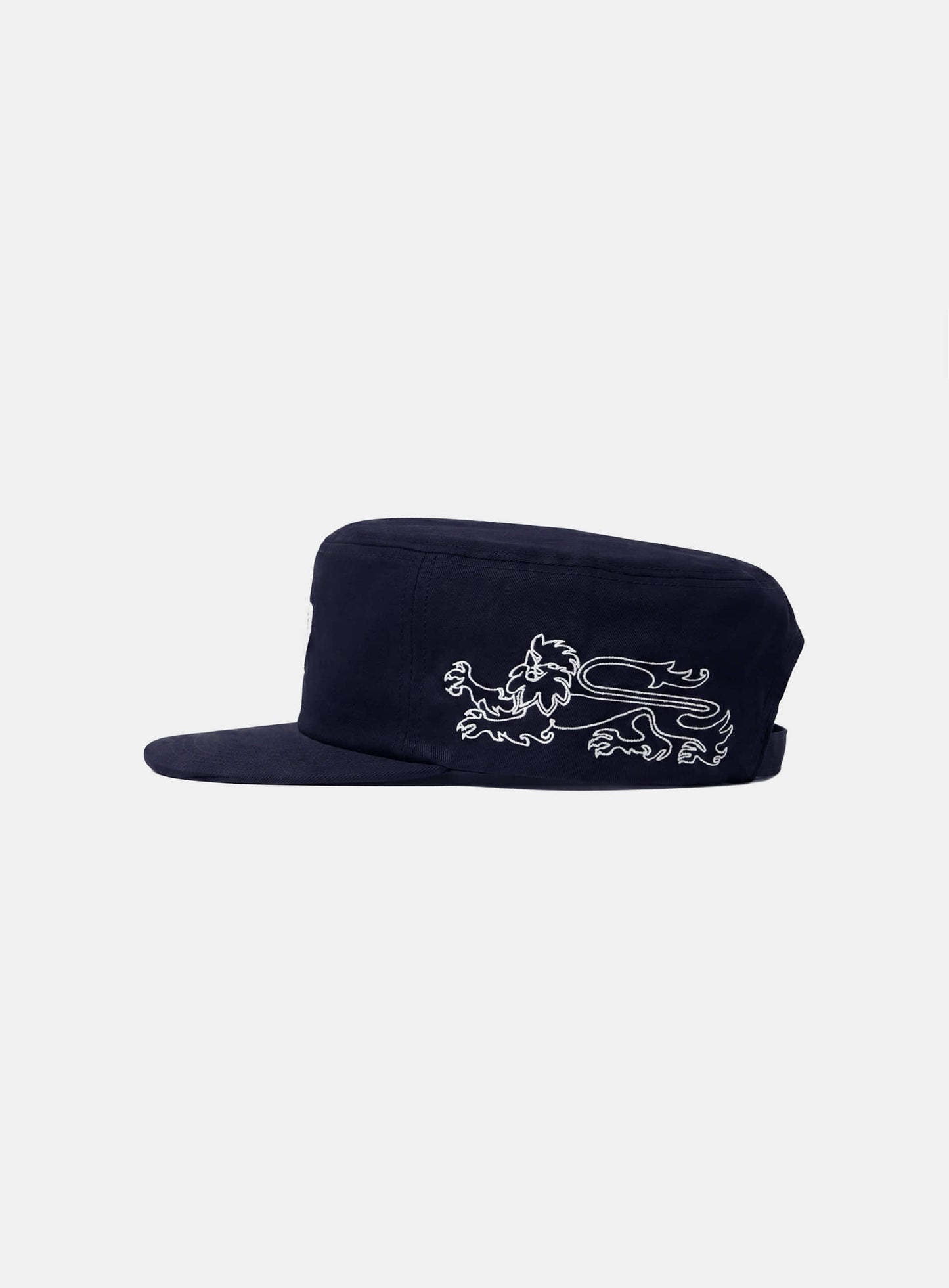 [w-hat26-007] Big B Logo Pillbox Cap - Navy