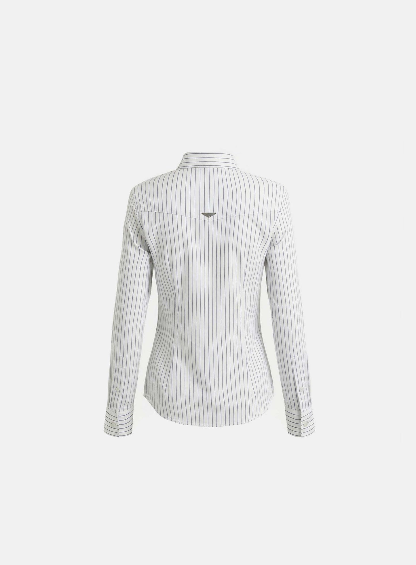 [w-sht26-006] Uniform Classic Slim-Fit Dress Shirt - White Stripe