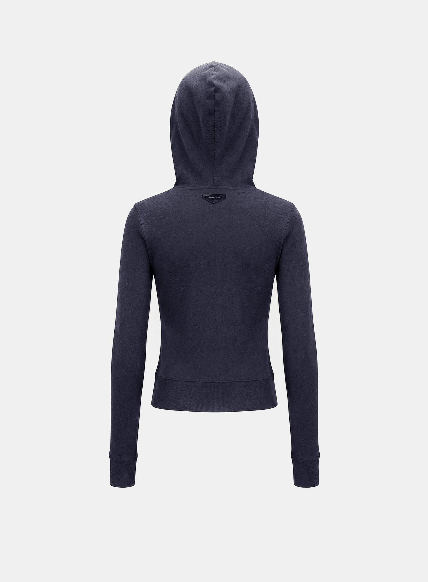 [w-hde26-004] BS Cotton Jersey Zip-Up Hoodie - Navy