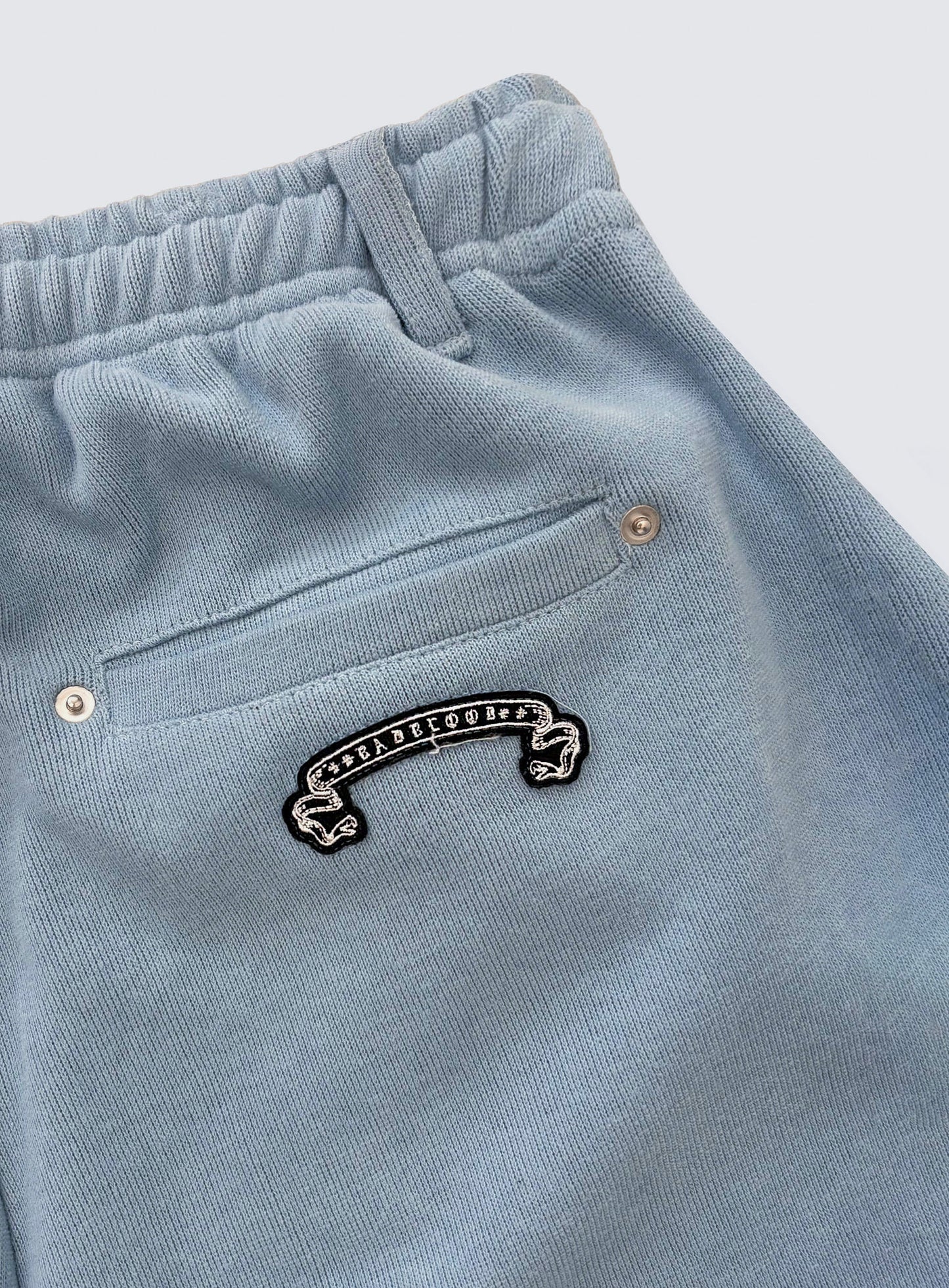 [w-pts26-053] Mystic Capsule Semi-Curved Fit Joggers - Sky Blue