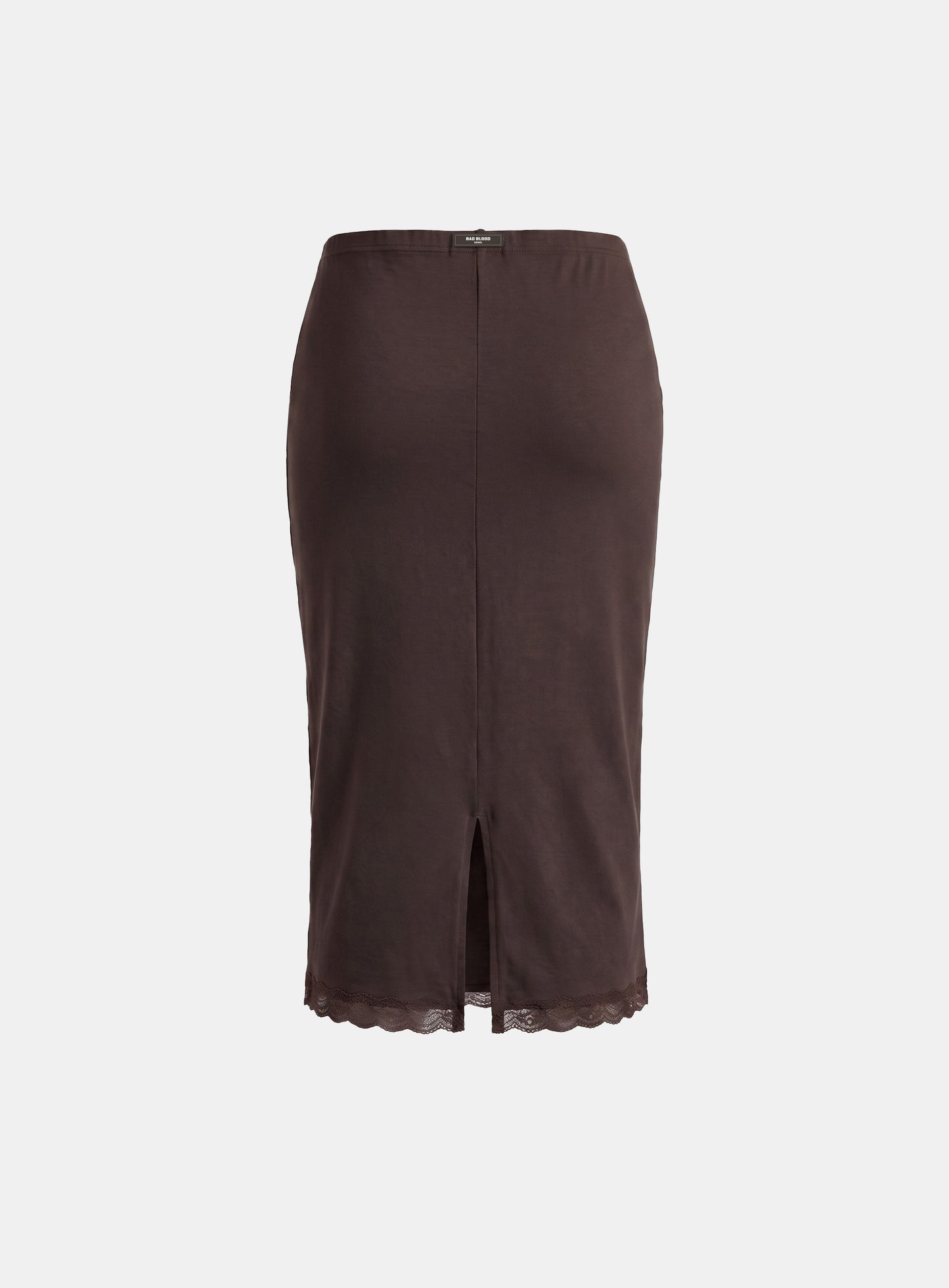 [w-skt26-021] Everyday Lace Midi Skirt - Brown