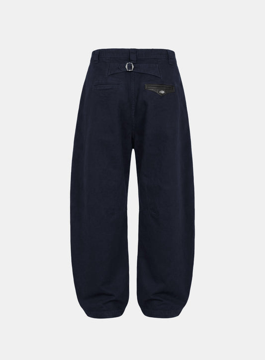 [w-pts26-008] Mystic Formal Curved Chino Pants - Navy
