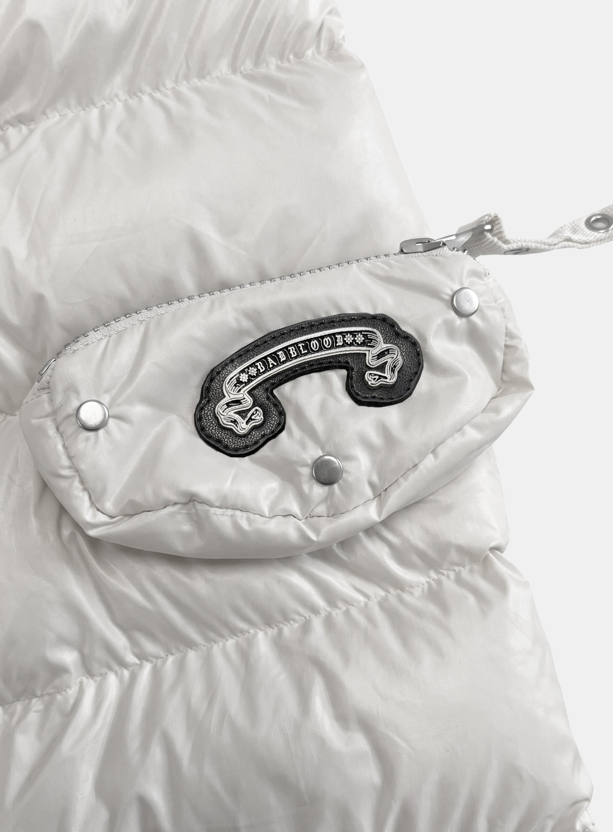 [﻿PREORDER] [w-jkt26-089] Viper 411 Midweight Biker Puffer V2 – White