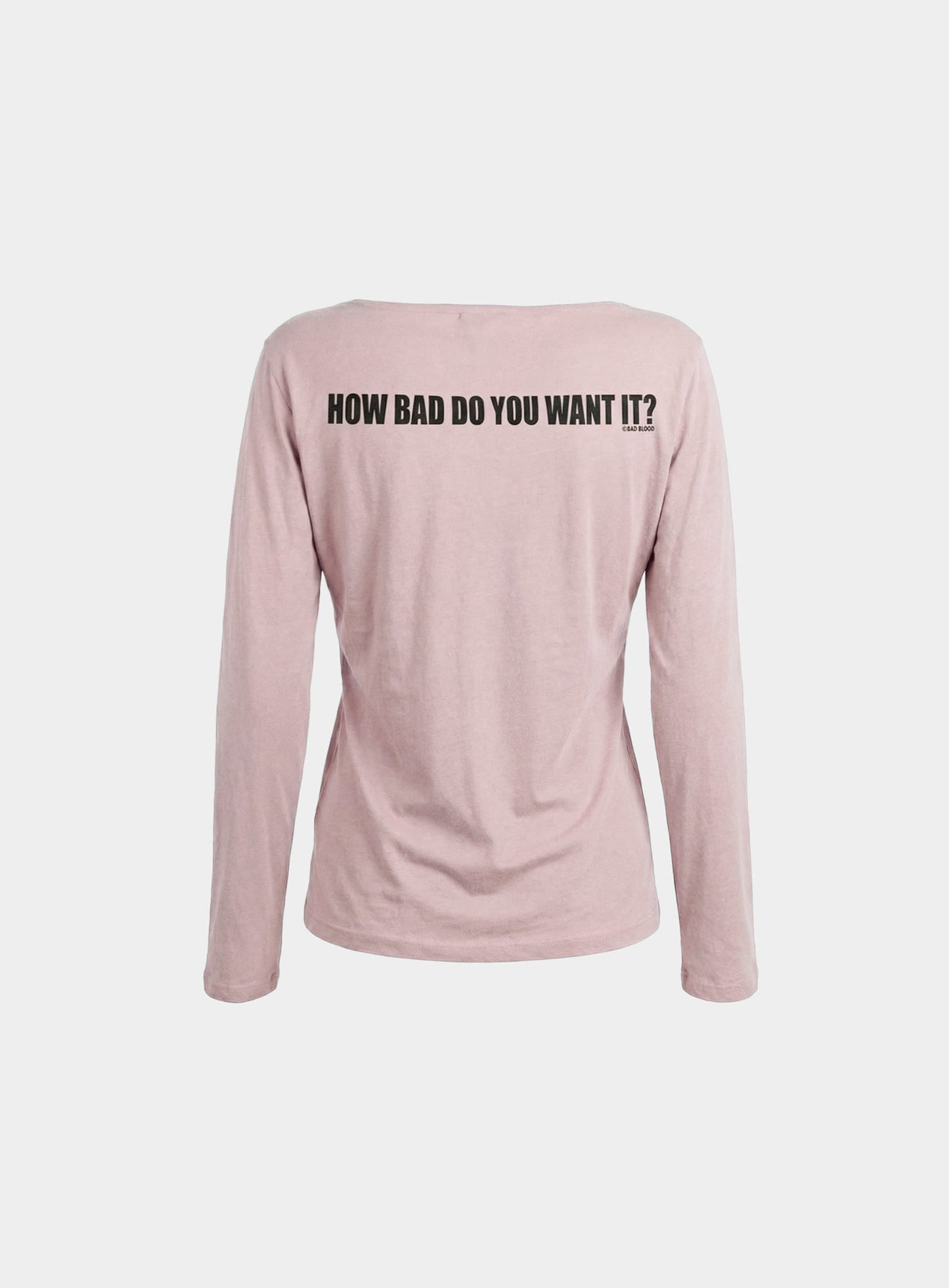 [w-tee26-119] DO YOU WANT IT Boat Neck T-Shirt - Pink