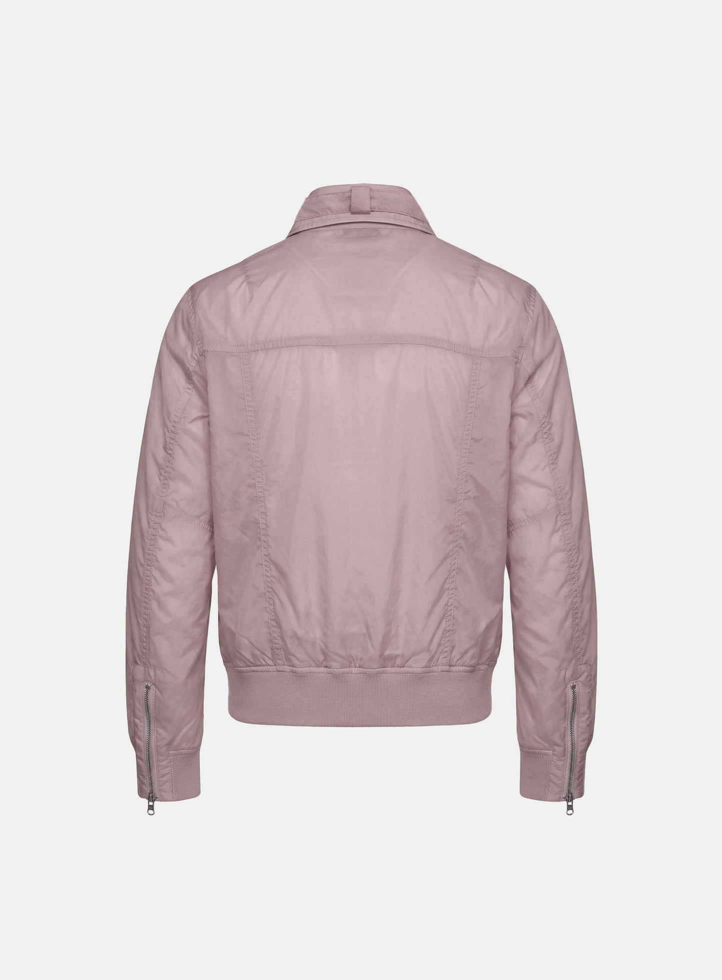 [w-jkt26-033] Daytona High-Neck Lightweight Nylon Bomber Jacket - Pink