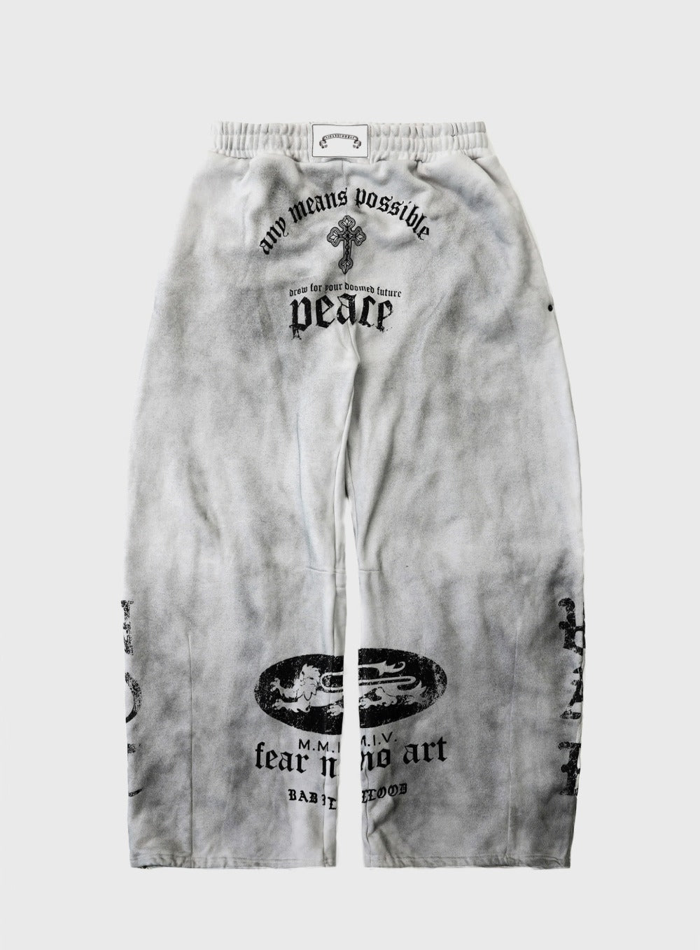 PEACE NOT WAR Jogger - Dusty White