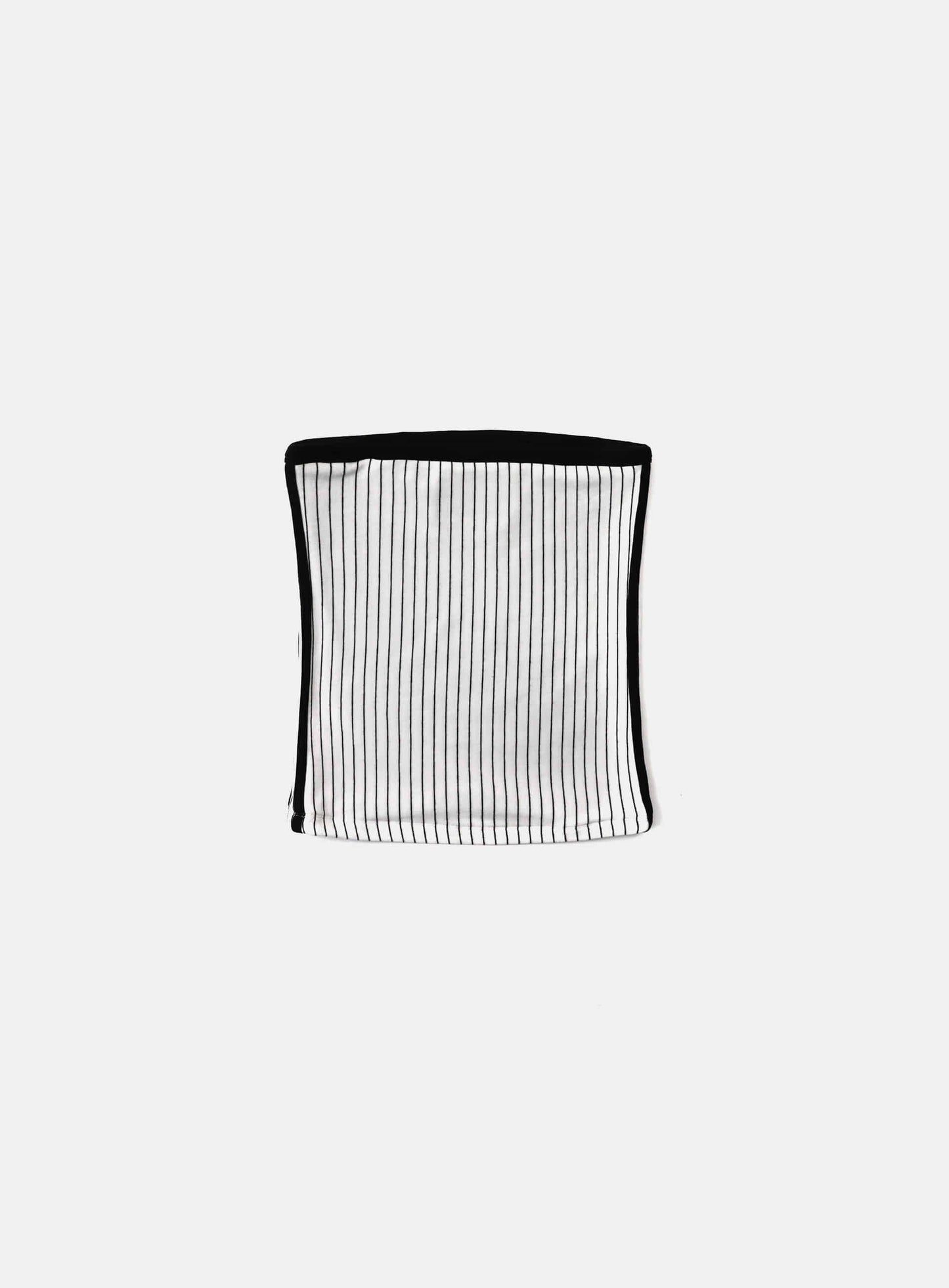 Classic Logo Stripe Tube Top - White