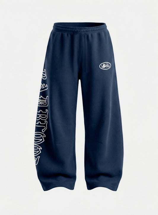 [w-pts26-054] Mystic Capsule Semi-Curved Fit Joggers - Navy