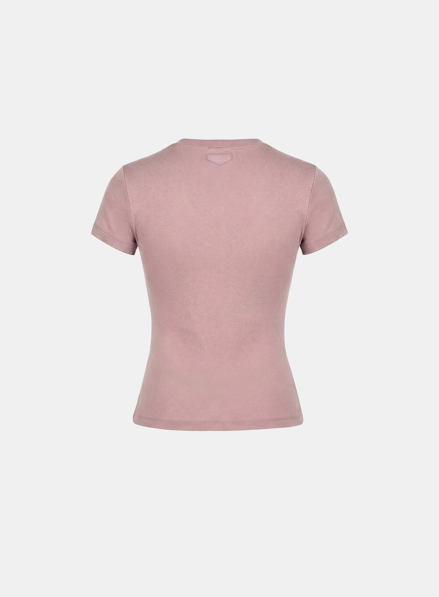 [w-tee26-069] BS Cotton Jersey Fitted Short Sleeve T-Shirt - Pink