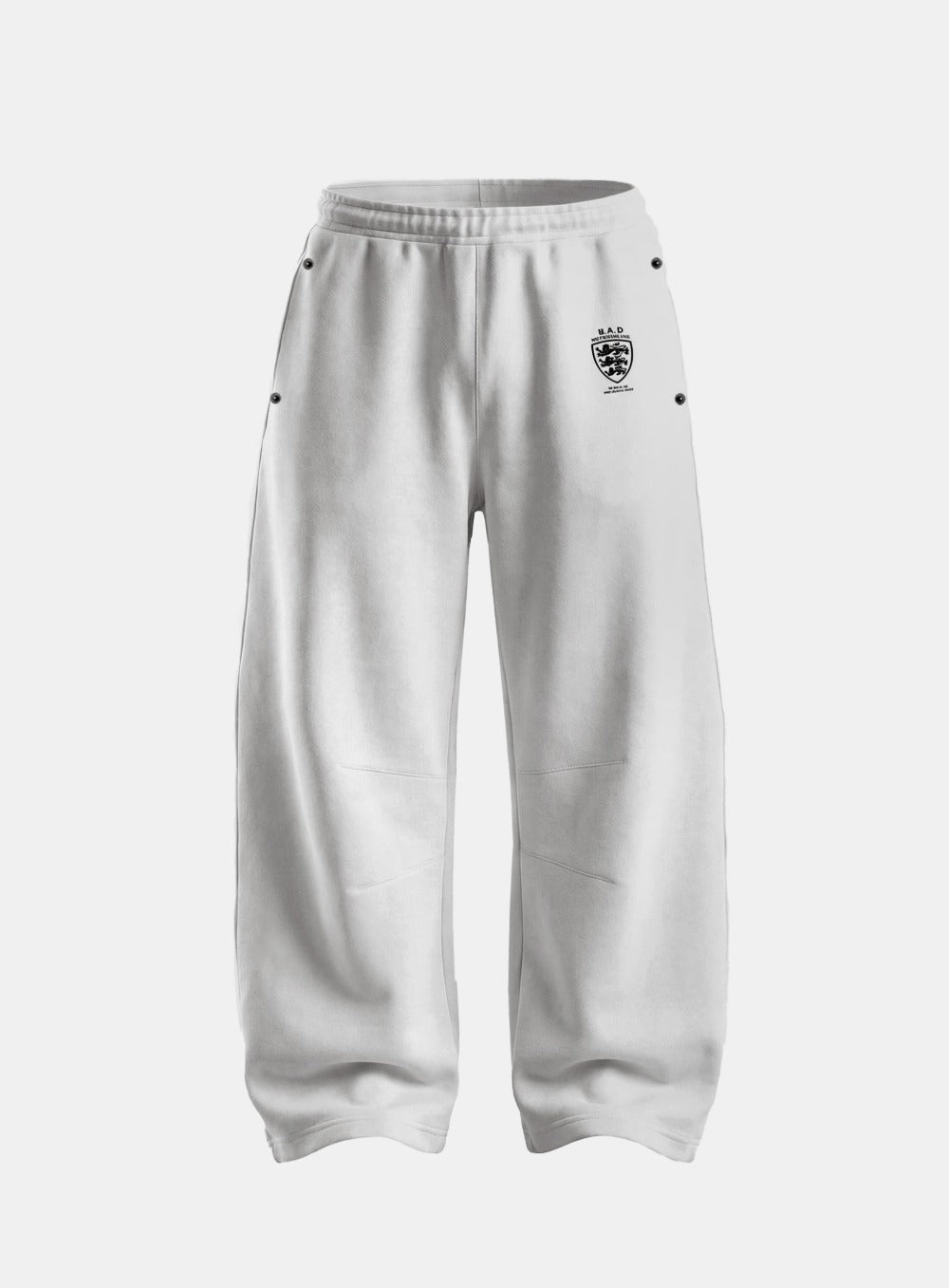 [w-pts26-060] Shield-M Semi-Curved Fit Joggers - White