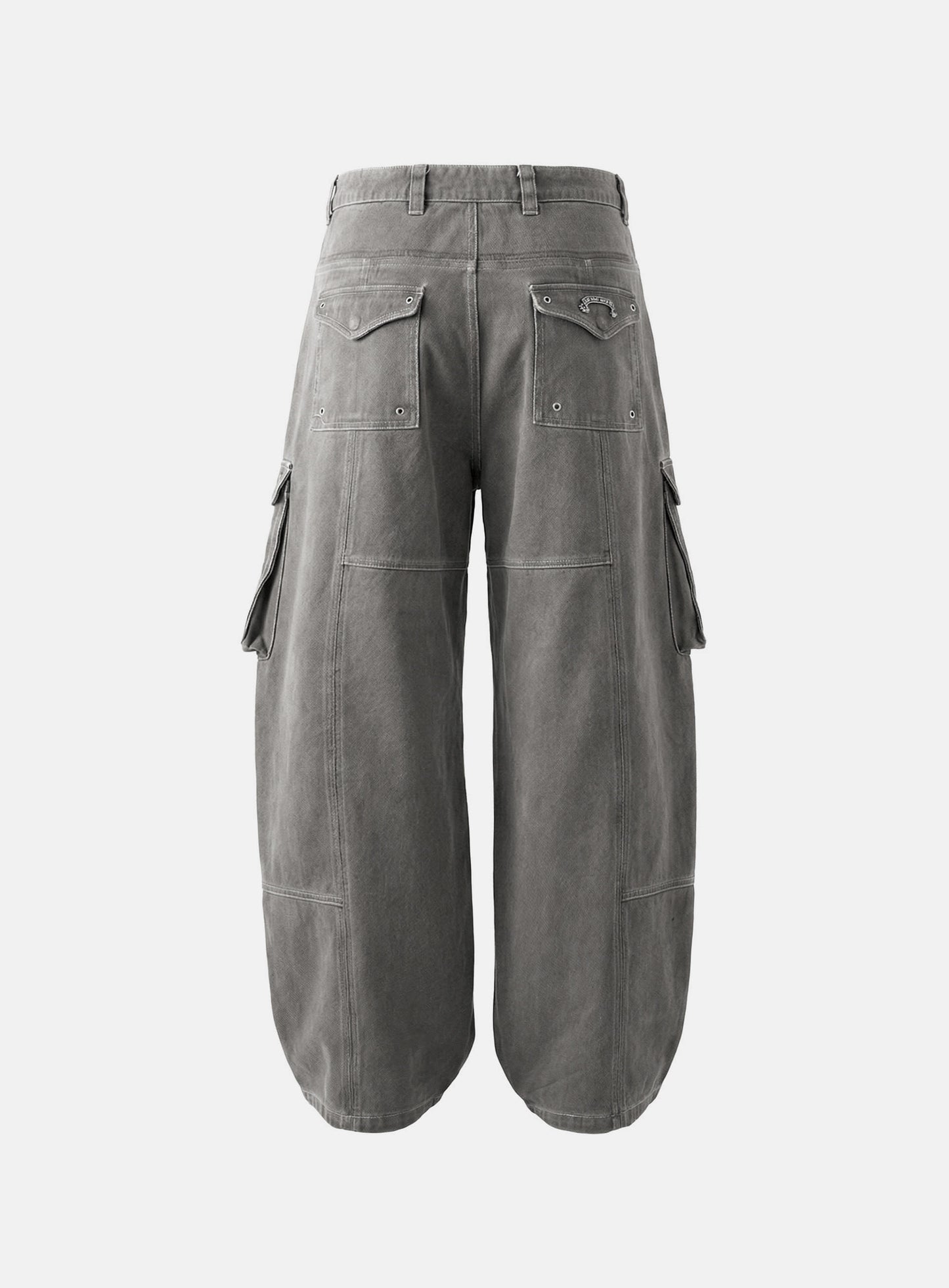 [w-pts26-067] Arc Curved Fit Cargo Pants - Khaki Grey