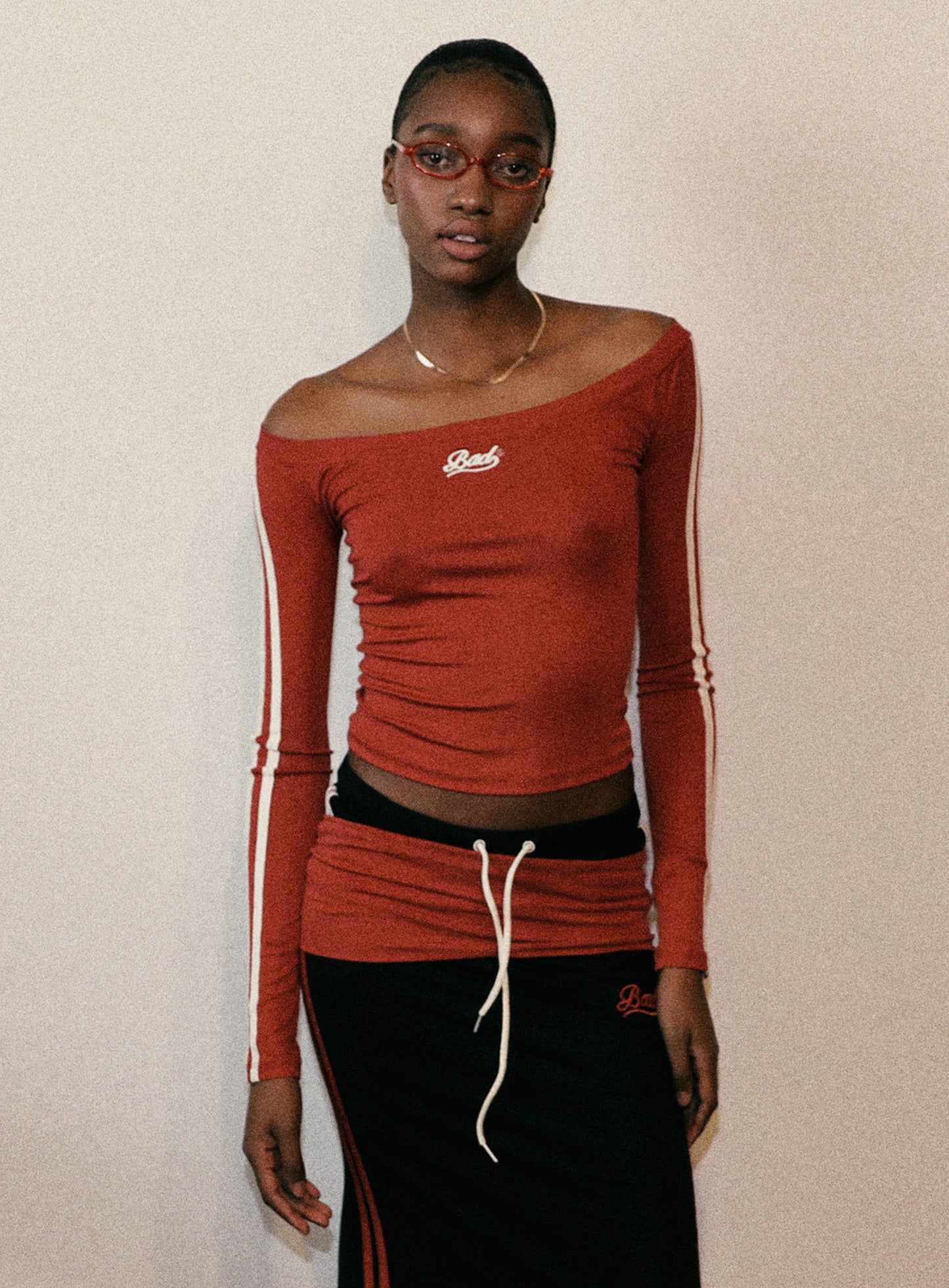 Barbara Off Shoulder Top - Red