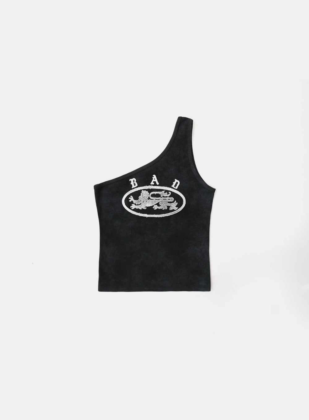 Ryan Patch One Shoulder Tank - Washed Black
