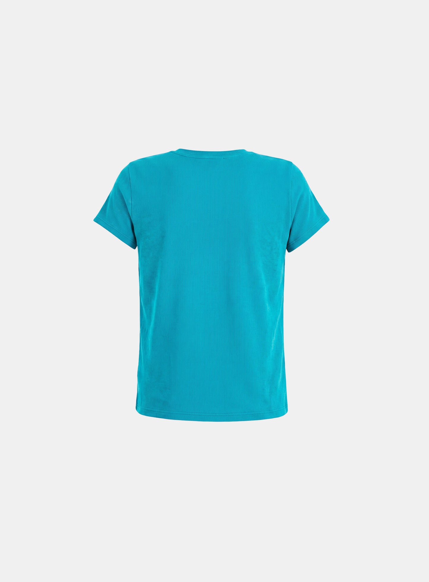 [w-tee26-216] Ambassador 26 Cotton Rib 1/2 Sleeve T-shirt - Blue