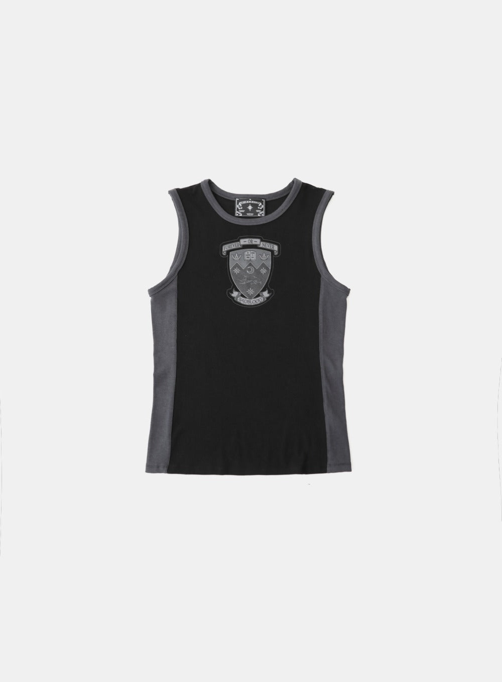 Workshop Shield Print Tank - Black/Charcoal