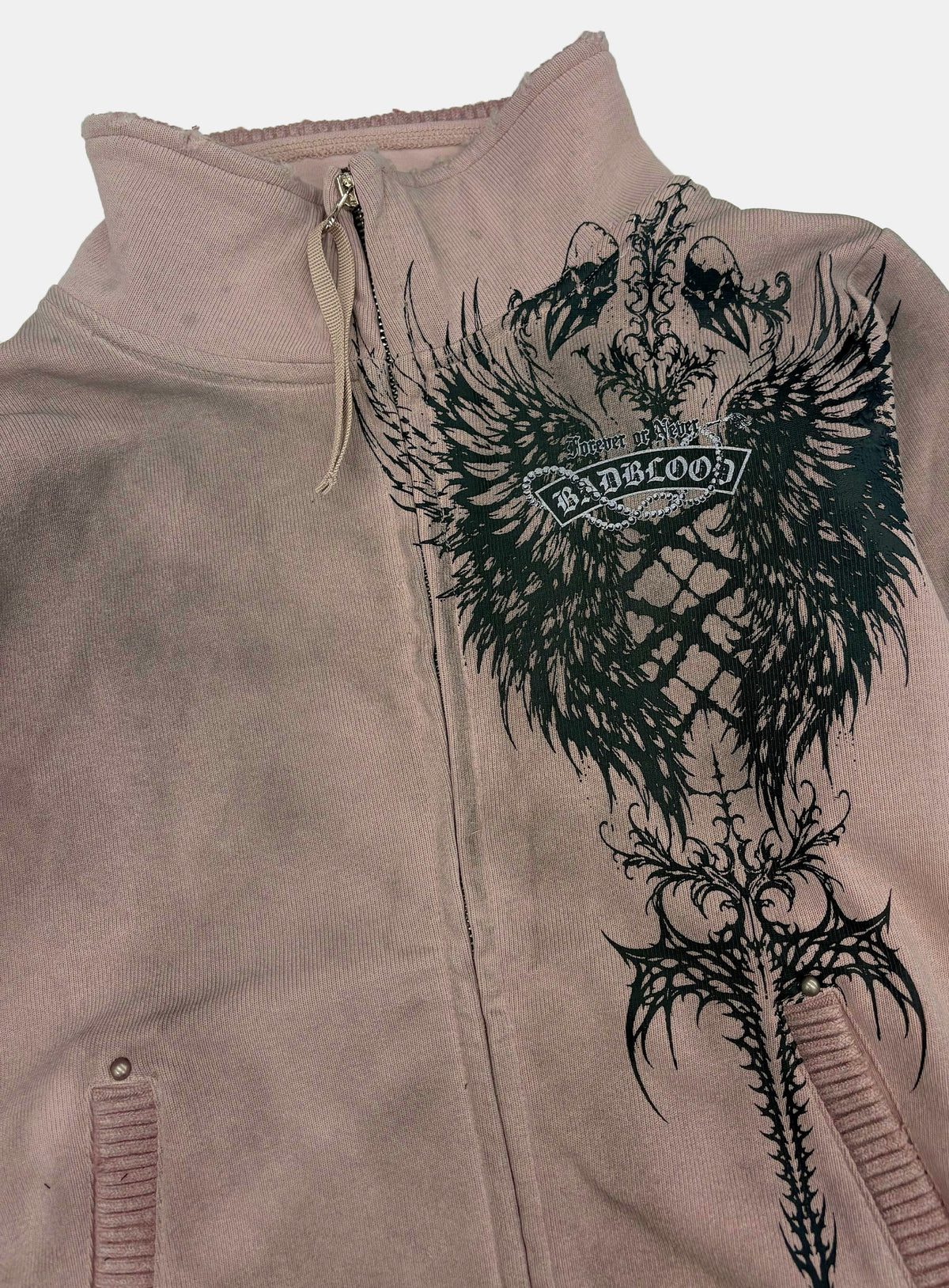 [w-jkt26-069] TMV RELIC CROSS Full-Zip Knit Track Top - Pink
