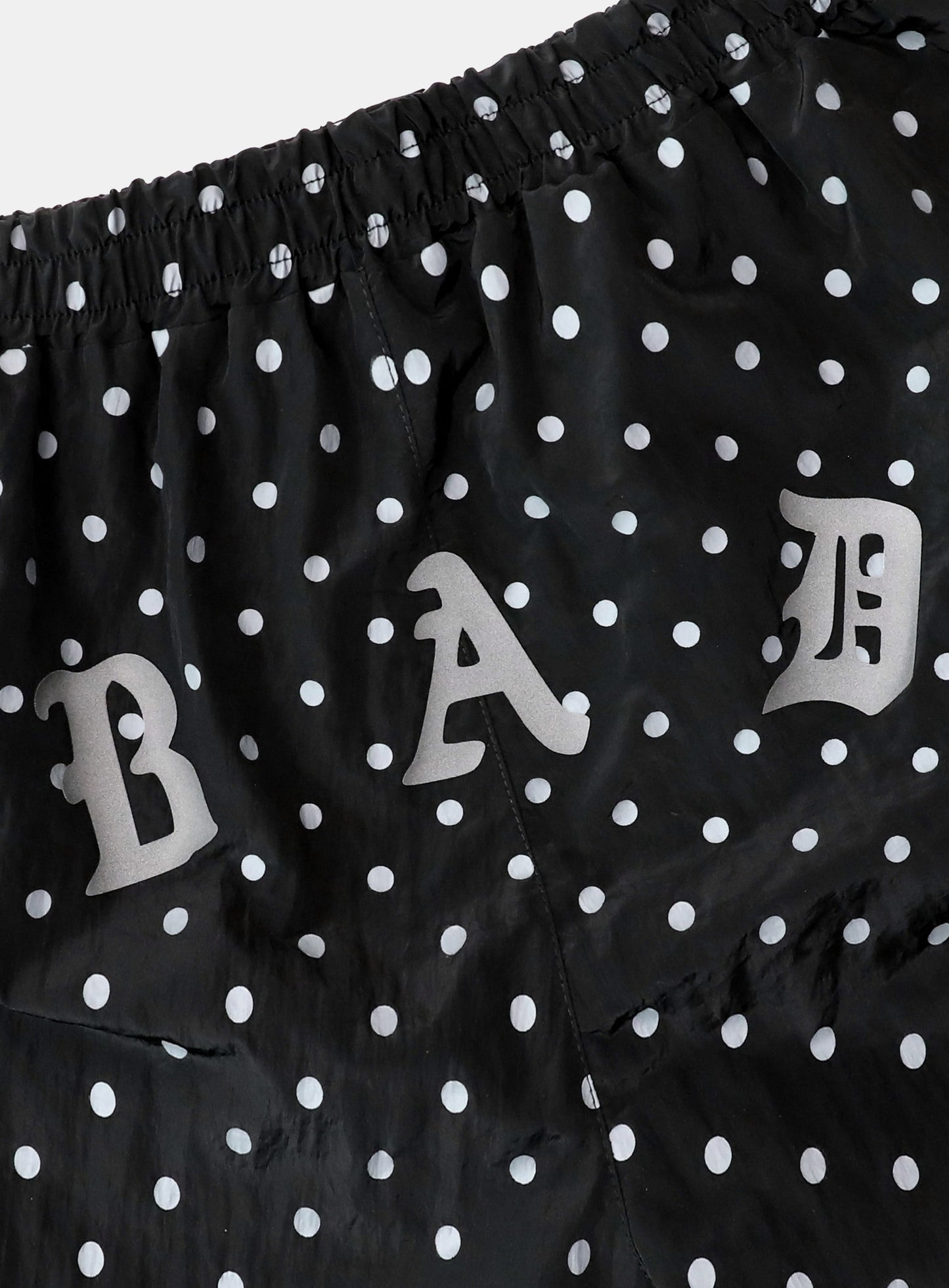 [AQUA] Mystic Nylon Reflective Boxer Swim Shorts - Black Dot