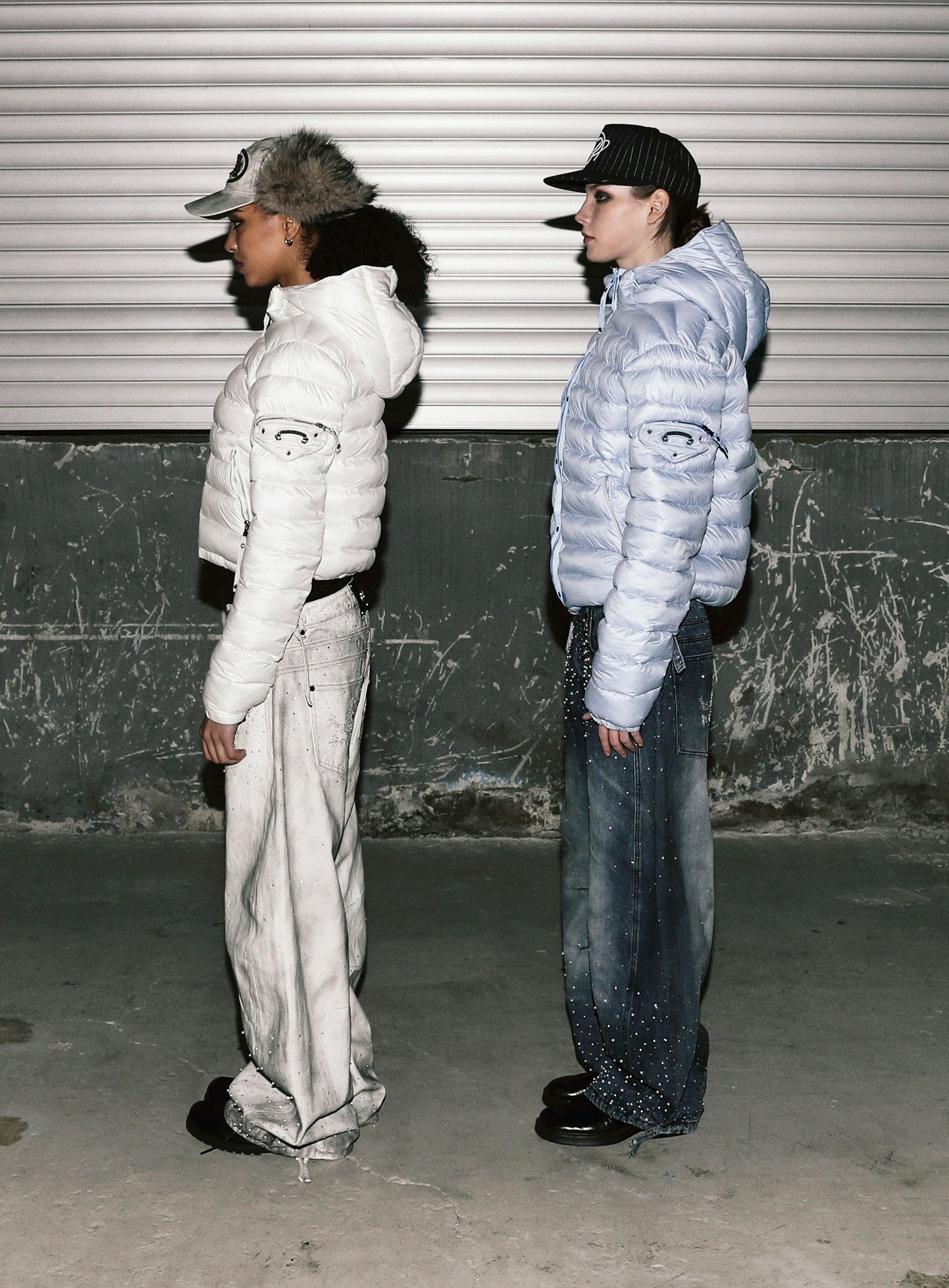 [w-jkt25-061] Viper 31-1 Lightweight Hooded Puffer - Light Blue