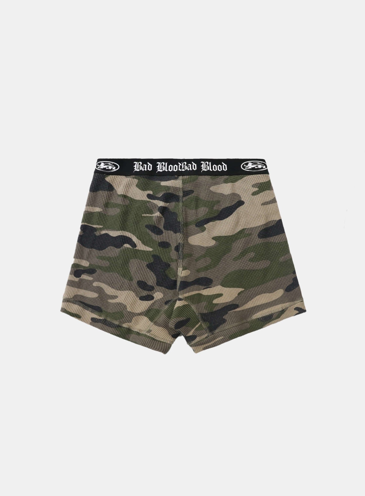[w-pnt25-014] Mystic Waffle Knit Boxer Briefs - Green Camo