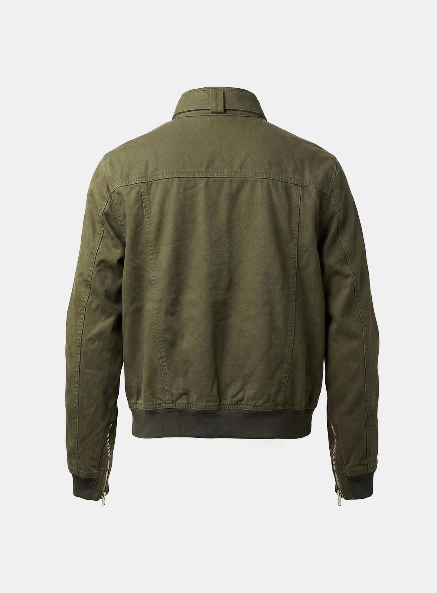 [w-jkt25-065] Daytona High-Neck Strap Bomber Jacket - Army Green
