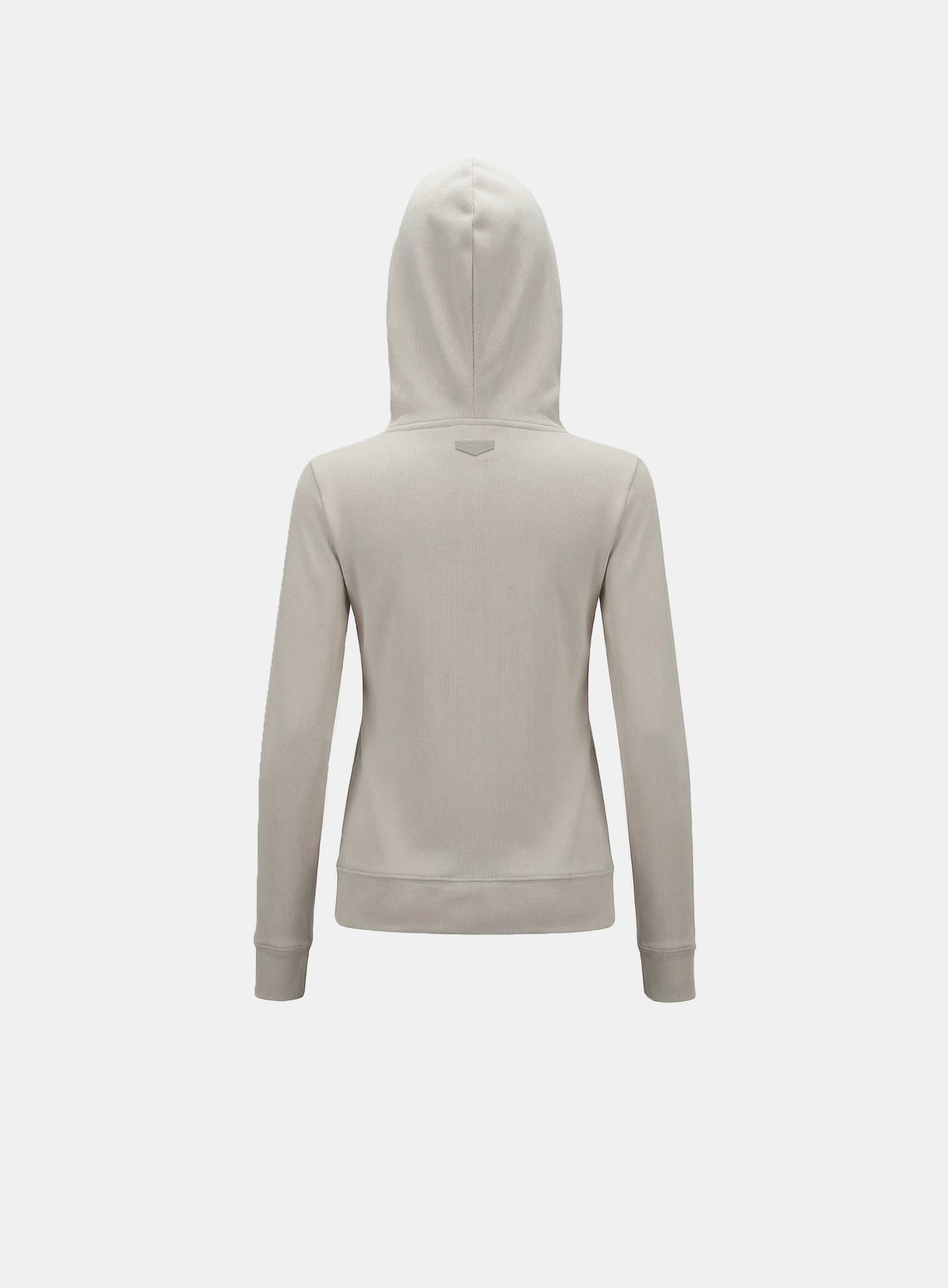[w-hde26-010] BS Soft Terry Zip-Up Hoodie - Beige