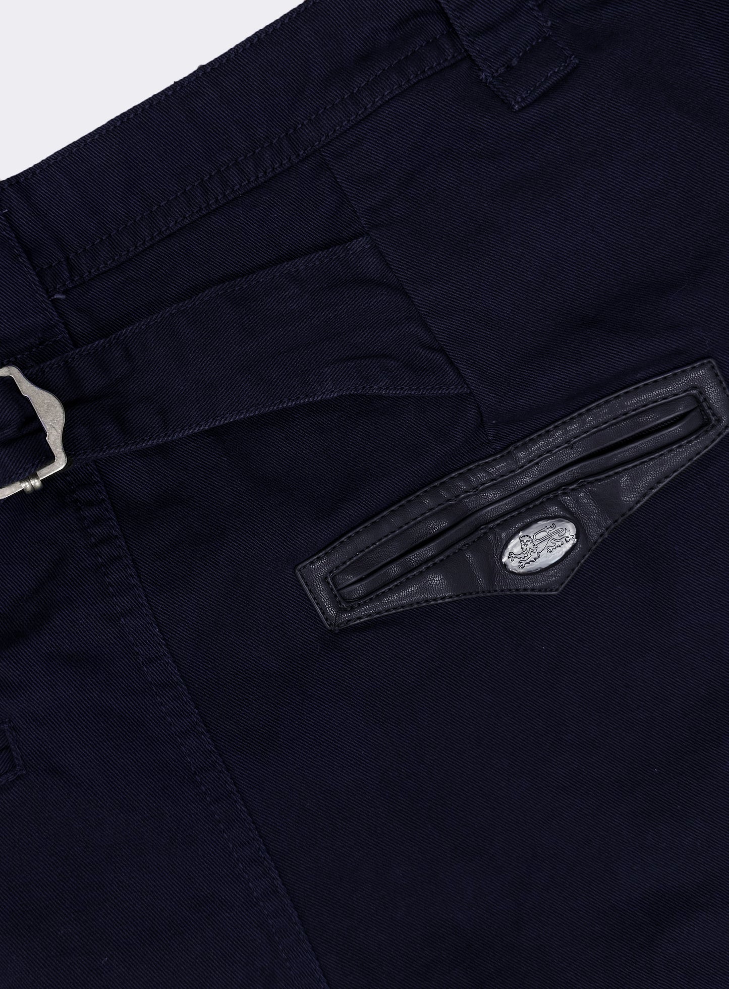 [w-pts26-008] Mystic Formal Curved Chino Pants - Navy
