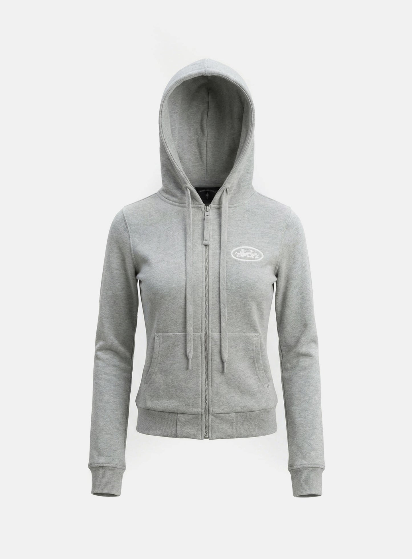 [w-hde26-023] Mystic Capsule Slim-Fit Zip-Up Hoodie - Gray