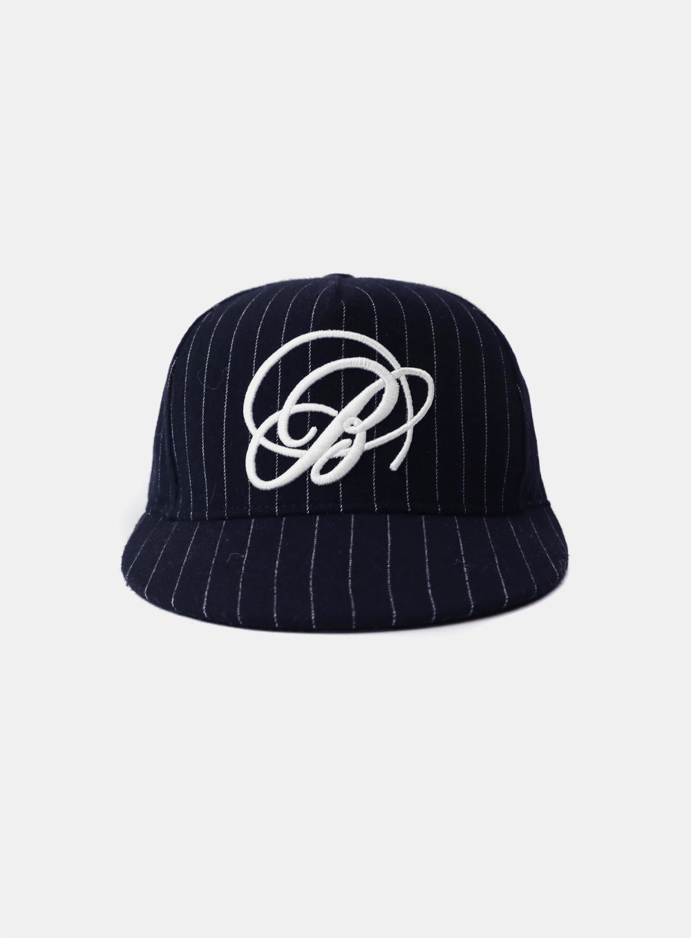 Dark Classic Wool Ballcap - Navy/Striped