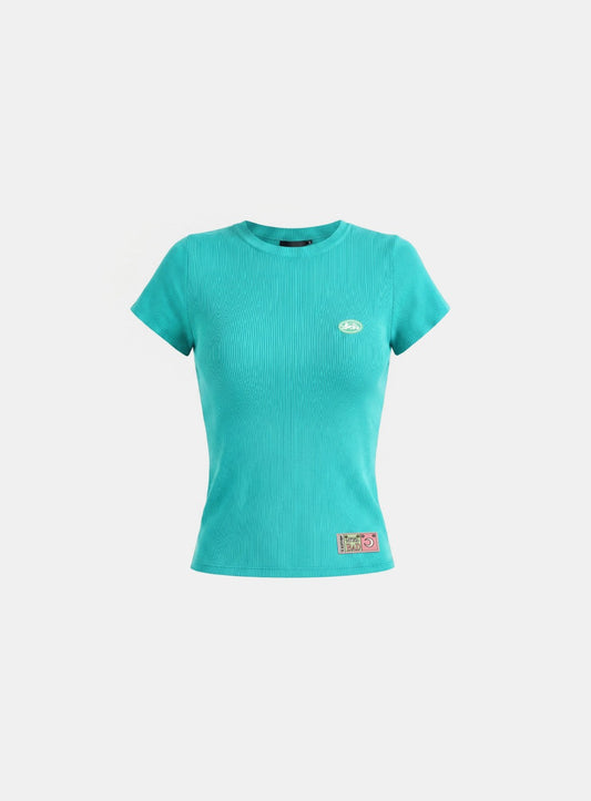 [w-tee26-214] Ambassador 26 Cotton Rib 1/2 Sleeve T-shirt - Mint