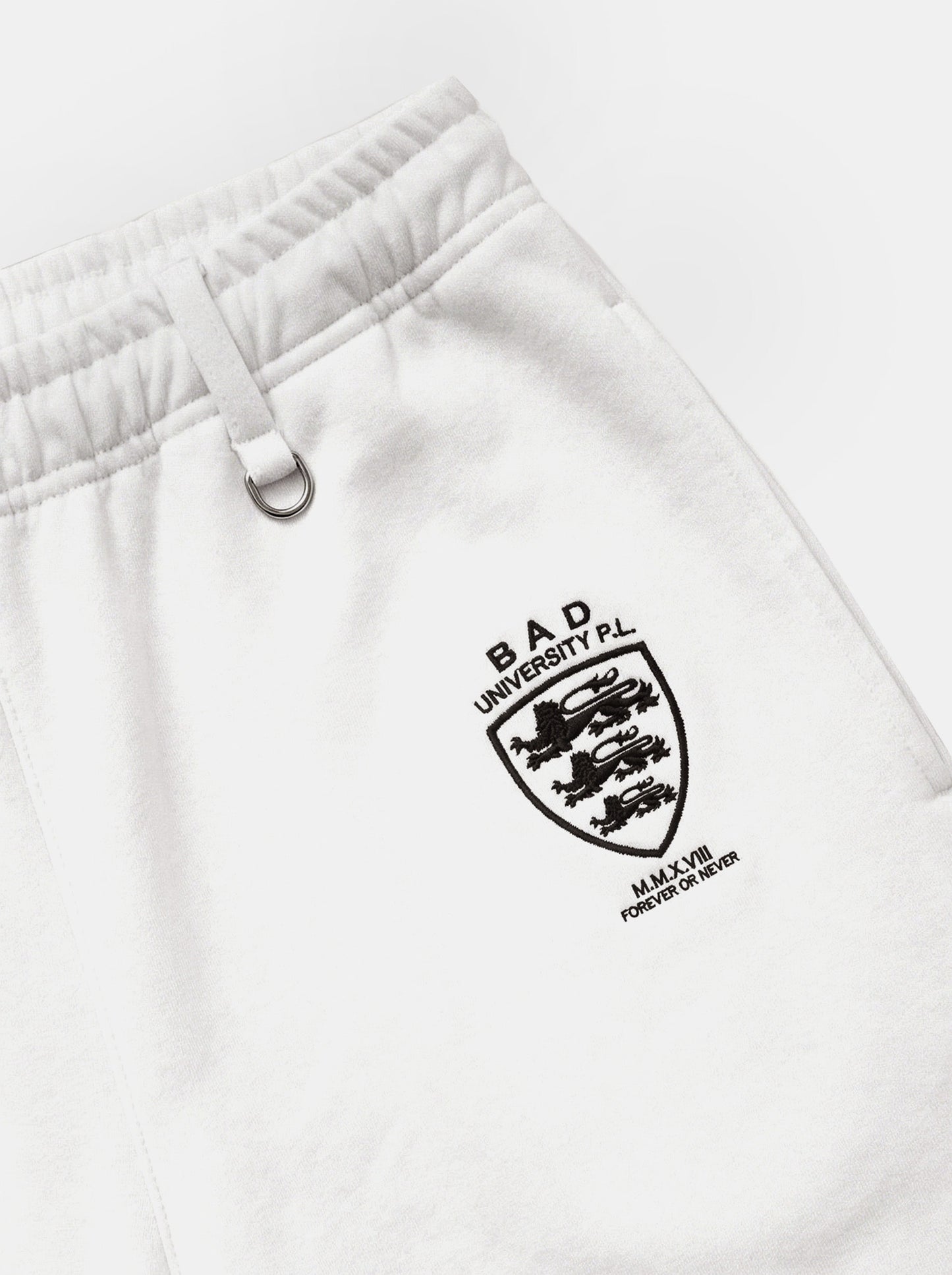 [w-pts26-060] Shield-M Semi-Curved Fit Joggers - White