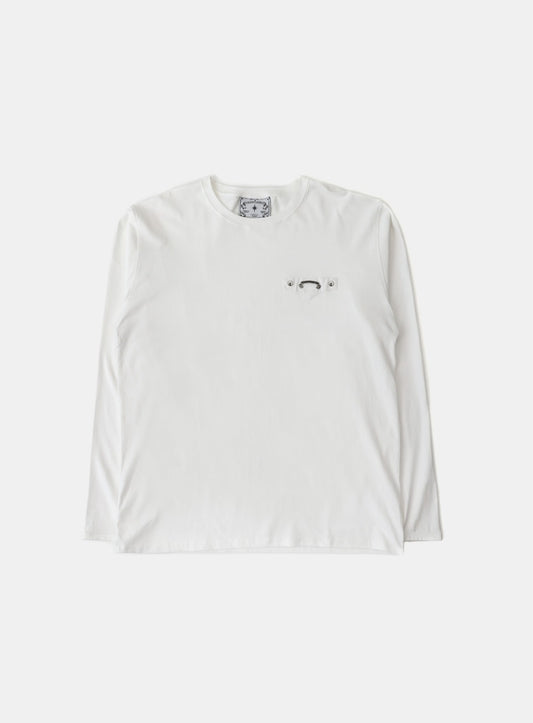 Viper Logo Pocket Long Sleeve - White