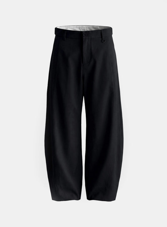 [w-pts26-040] 711 Spina Curved Fit Slacks - Black