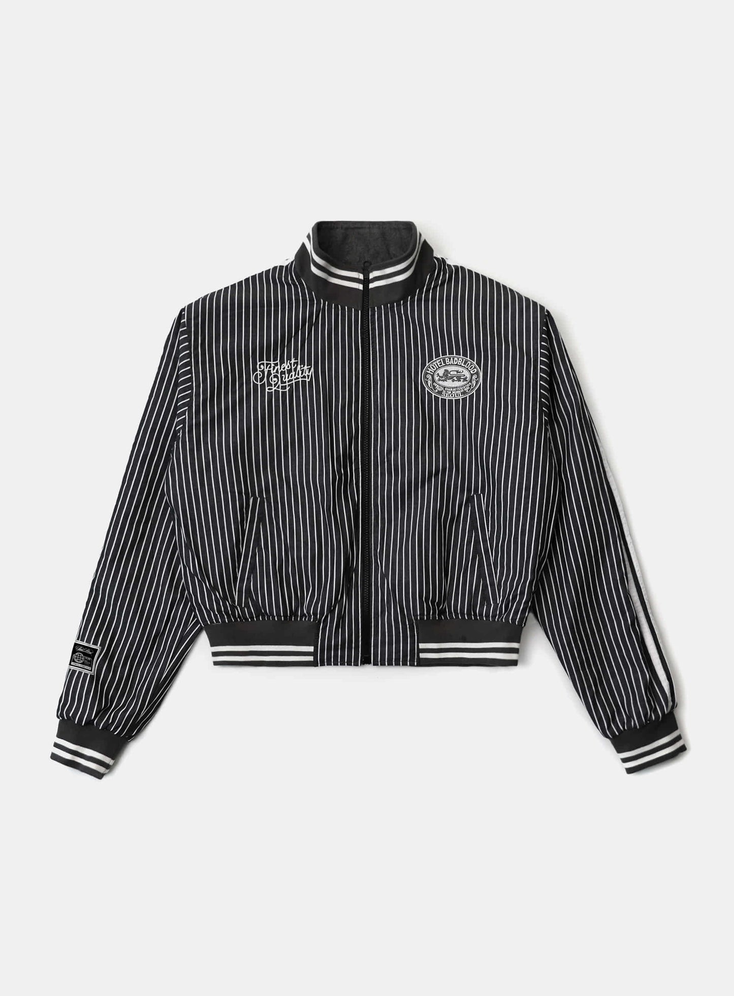 Reversible Pinstripe Tracksuit - Grey