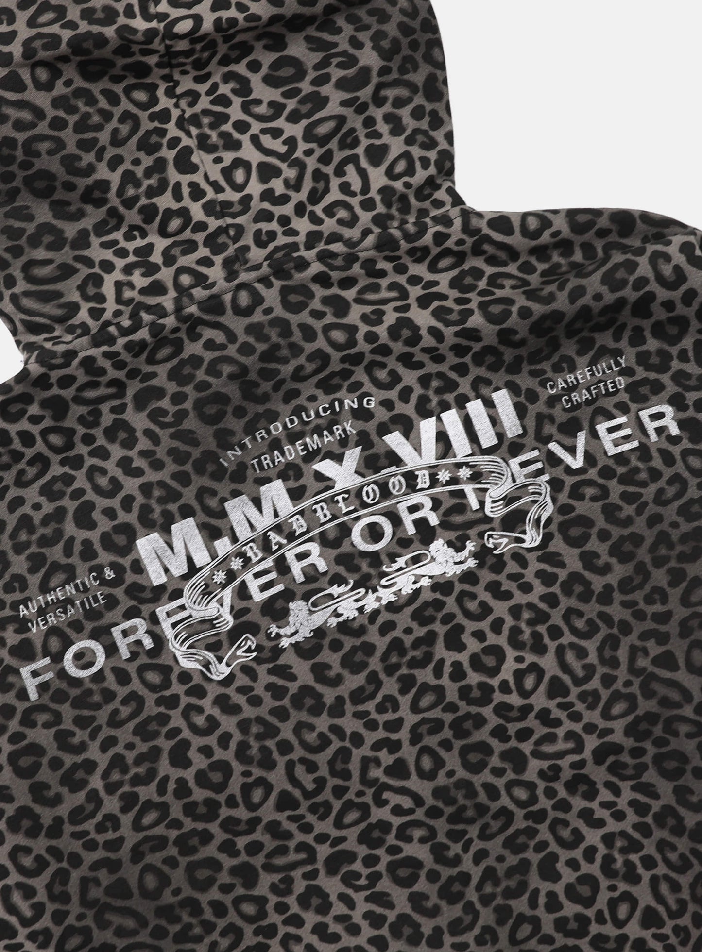 Viper Logo Hooded Zip-Up - Black Leopard