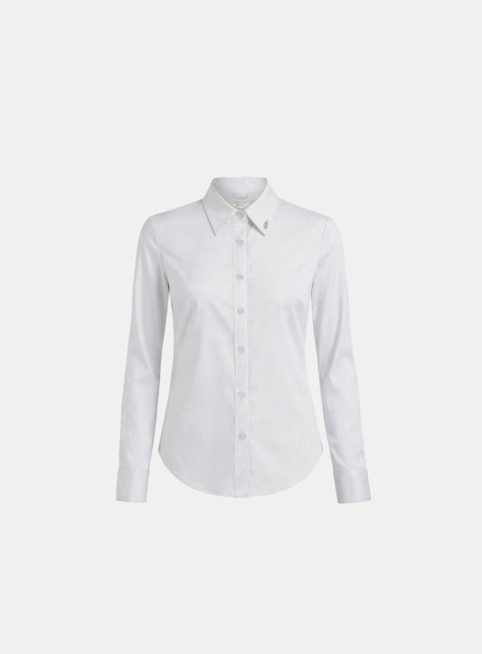[w-sht26-005] Uniform Classic Slim-Fit Dress Shirt - White