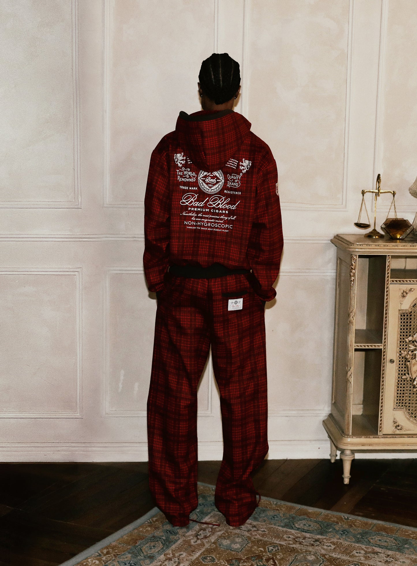 Classic Check 2 Way Jogger Trousers - Red