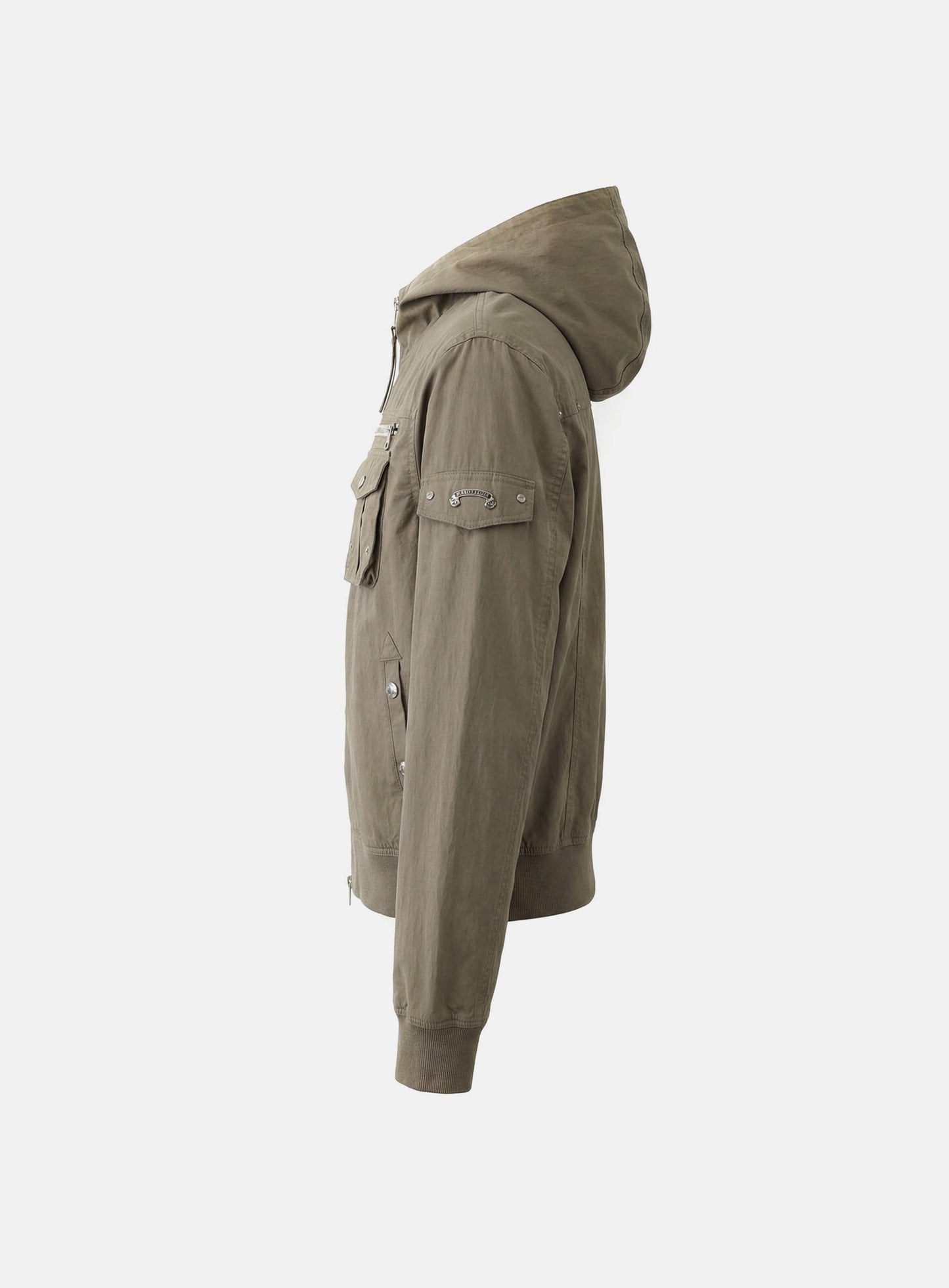 [w-jkt26-026] Daytona Nylon Hooded Jacket - Khaki Beige