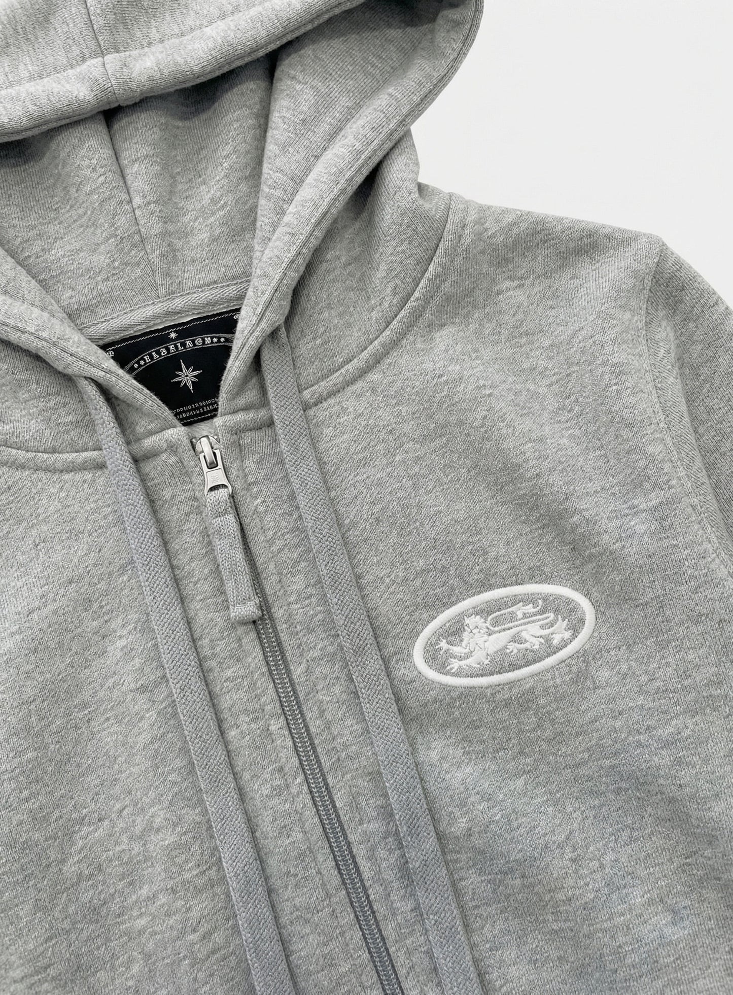 [w-hde26-023] Mystic Capsule Slim-Fit Zip-Up Hoodie - Gray