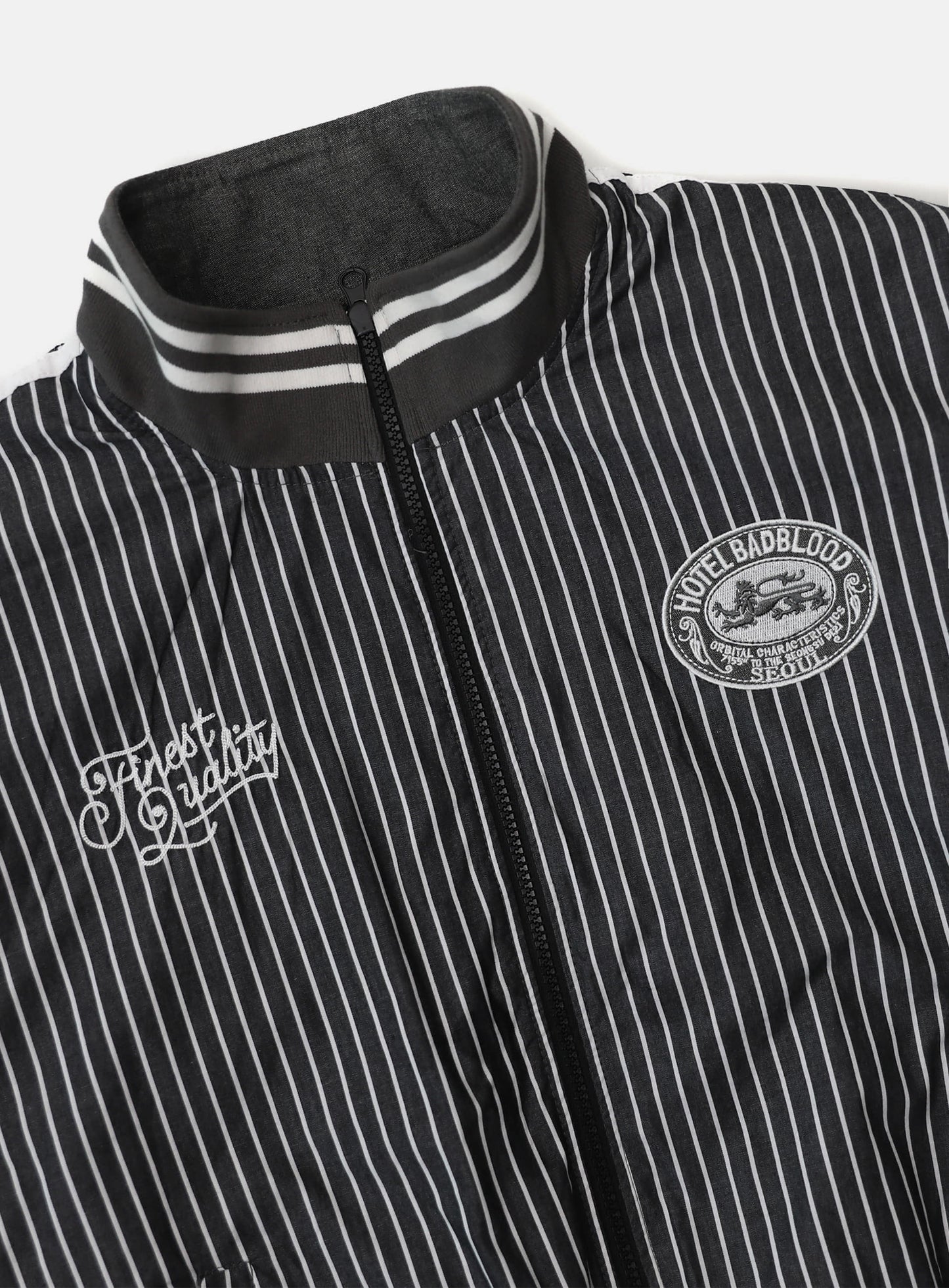 Reversible Pinstripe Tracksuit - Grey