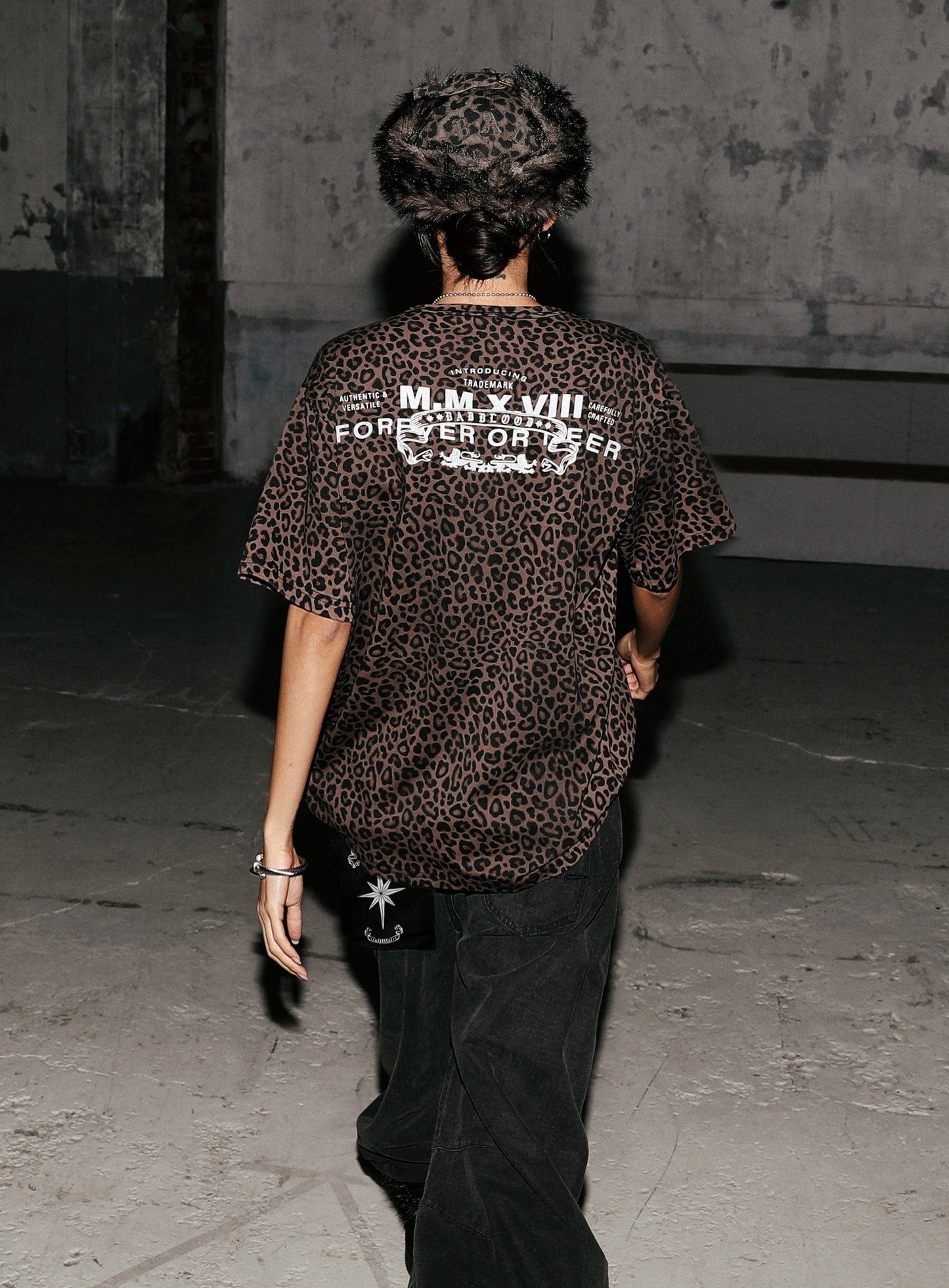 Viper Logo T-Shirt - Brown Leopard