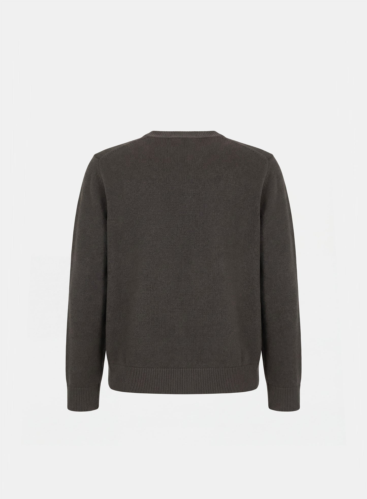 [w-knt26-003] Mystic Crewneck Sweater - Khaki Brown